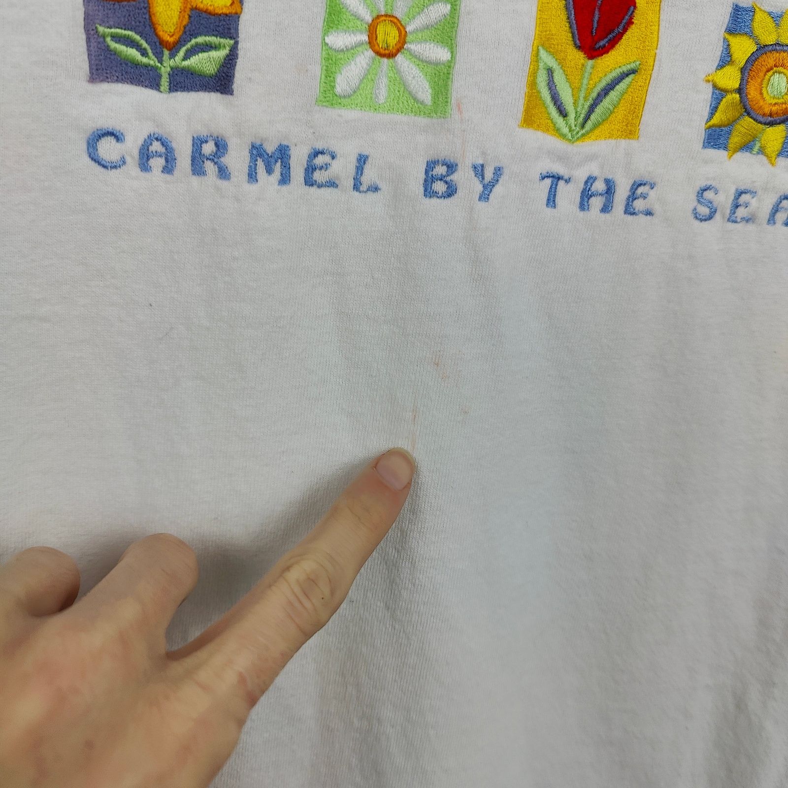 Anvil Vintage Carmel By the Sea Embroidered T-Shirt Size Medium Size US M / EU 48-50 / 2 - 3 Thumbnail