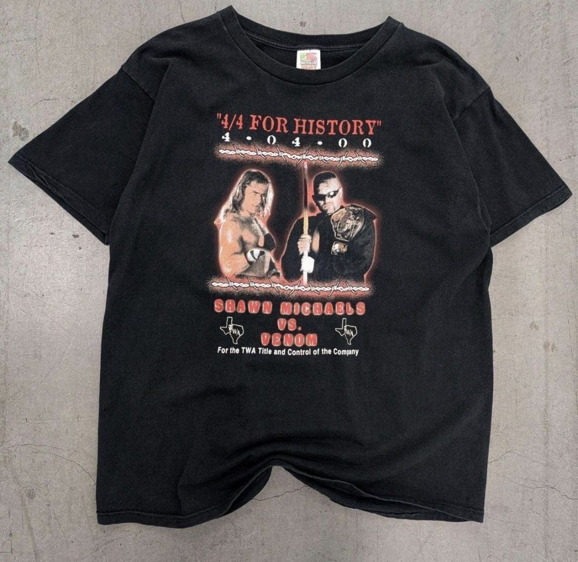 Vintage Vintage 2000 Shawn Michaels vs. Venom Wrestling T Size XL Size US XL / EU 56 / 4 - 1 Thumbnail