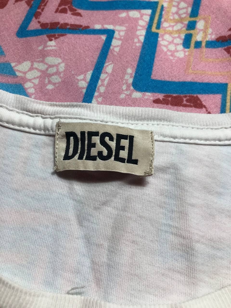 Diesel × Vintage Vintage Diesel Y2K Hype Grey Big Logo T-shirt Size S Size US S / EU 44-46 / 1 - 7 Thumbnail