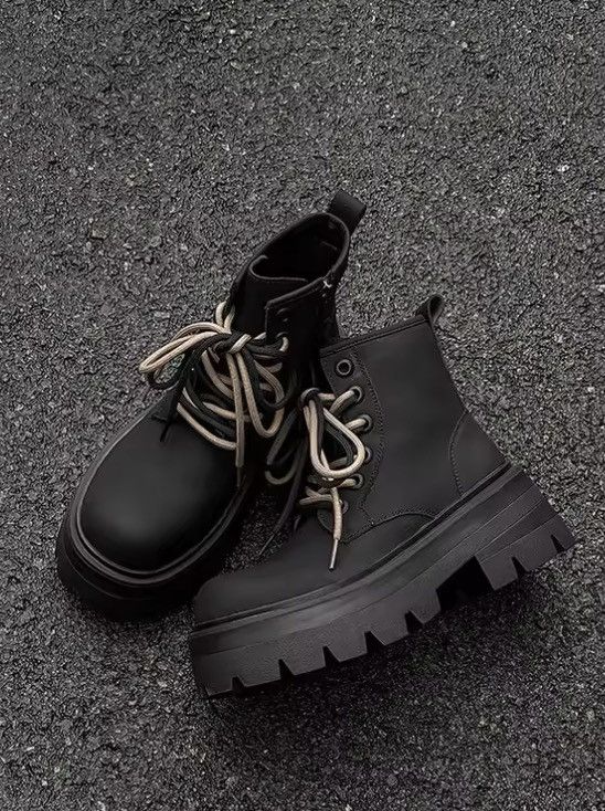 Japanese Brand Black Combat Boots Size US 9 / EU 42 - 4 Thumbnail