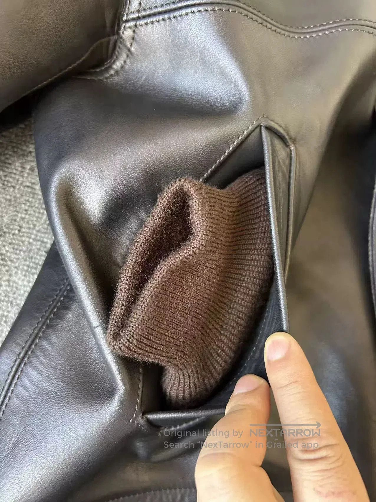 Other premium leather outerwear jacket size 38. Size US M / EU 48-50 / 2 - 5 Thumbnail
