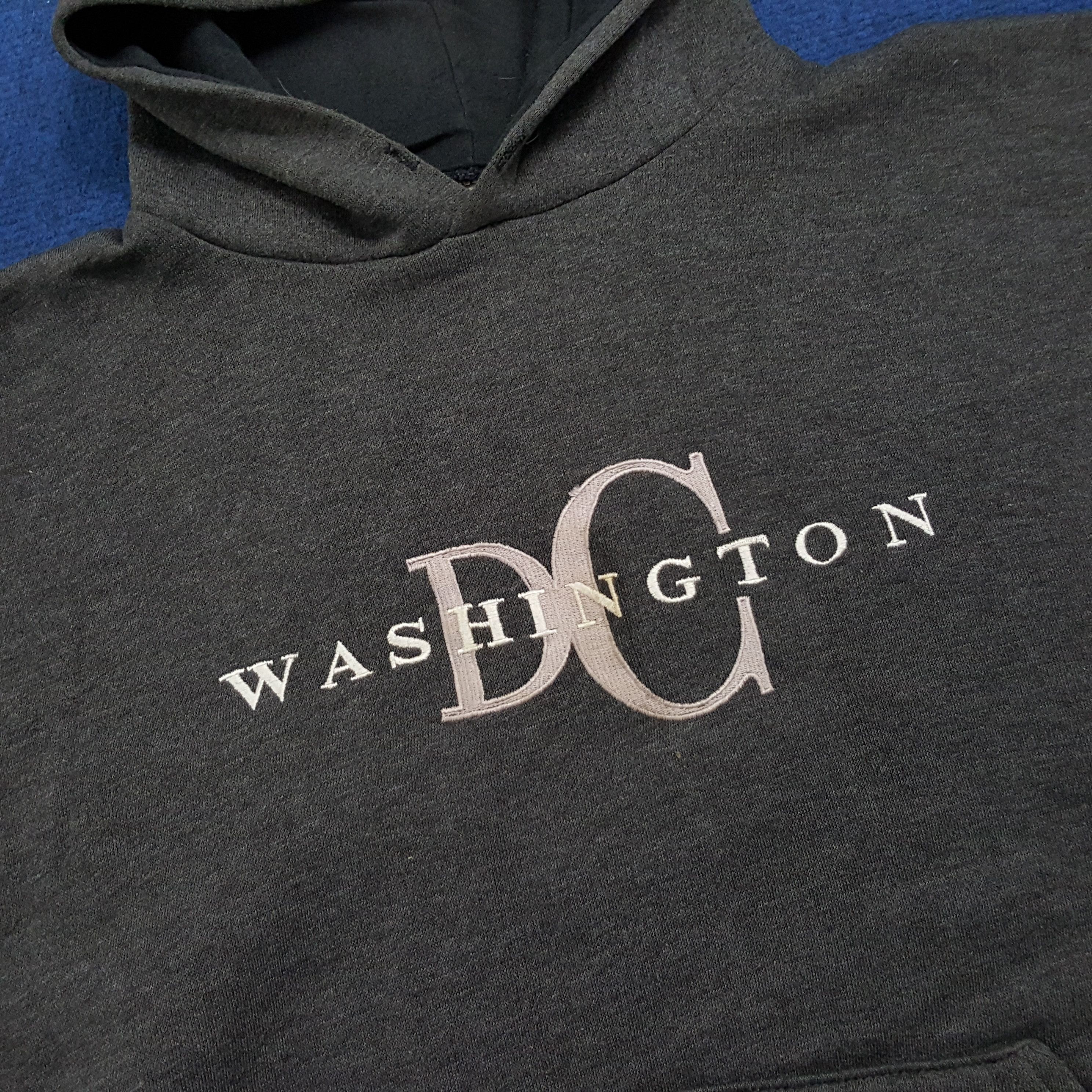 DC × Vintage Vintage DC Washington Spell Out Hoodies Size US M / EU 48-50 / 2 - 2 Thumbnail