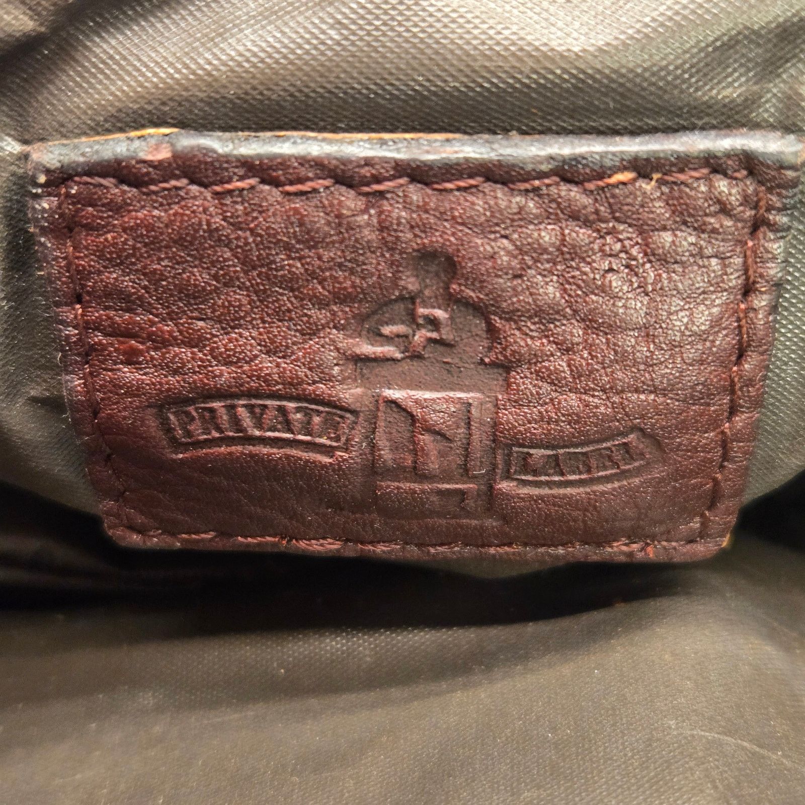 Vintage Vintage Private Label Dark Brown Grain Leather Toiletry Bag Size ONE SIZE - 10 Thumbnail