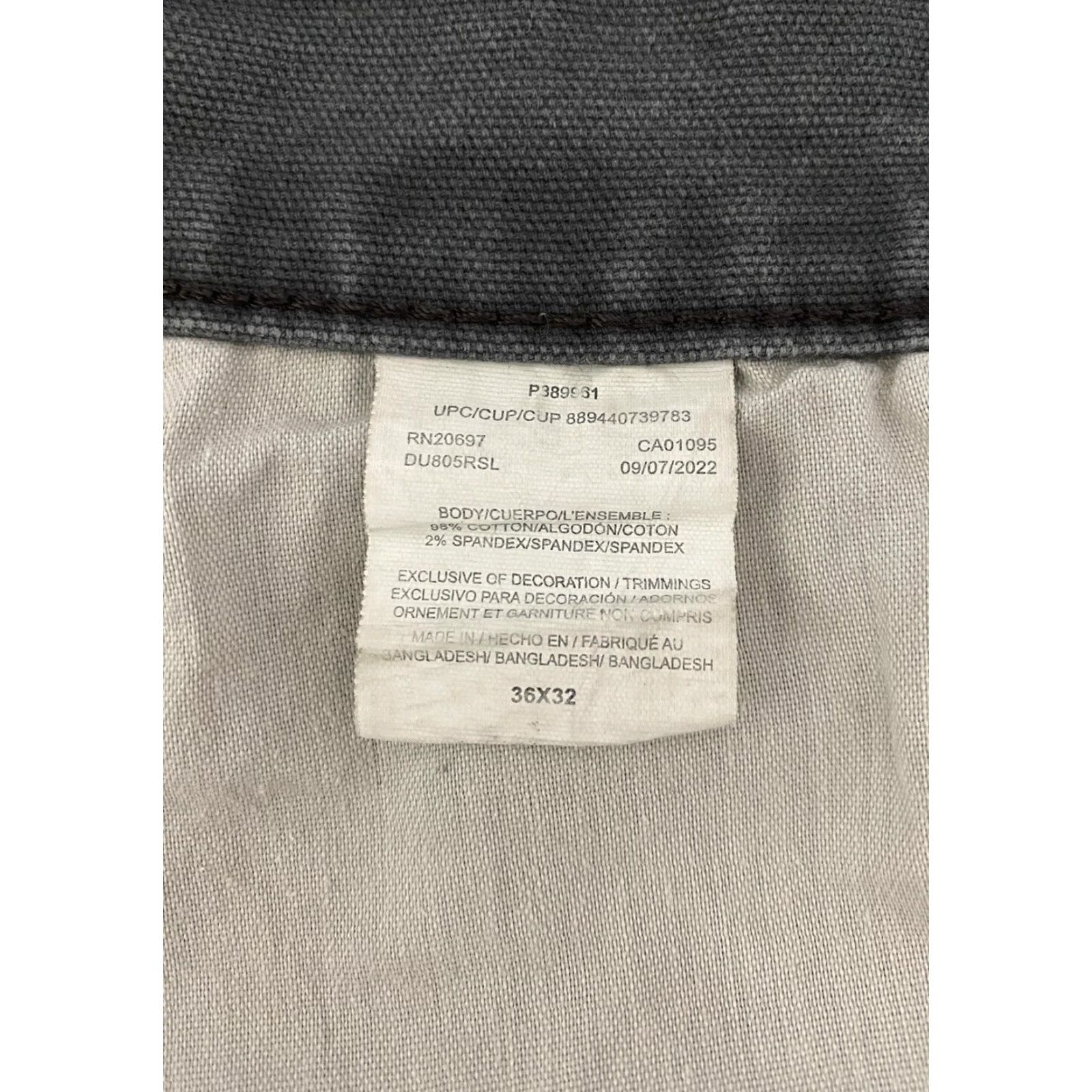 Dickies Dickies Pants Mens 36x30 Gray Workwear Carpenter Cotton Spandex Stretch Pockets Utility Regular Straight 5-Pocket Jeans Zip Fly Grenge? Size US 36 / EU 52 - 6 Thumbnail
