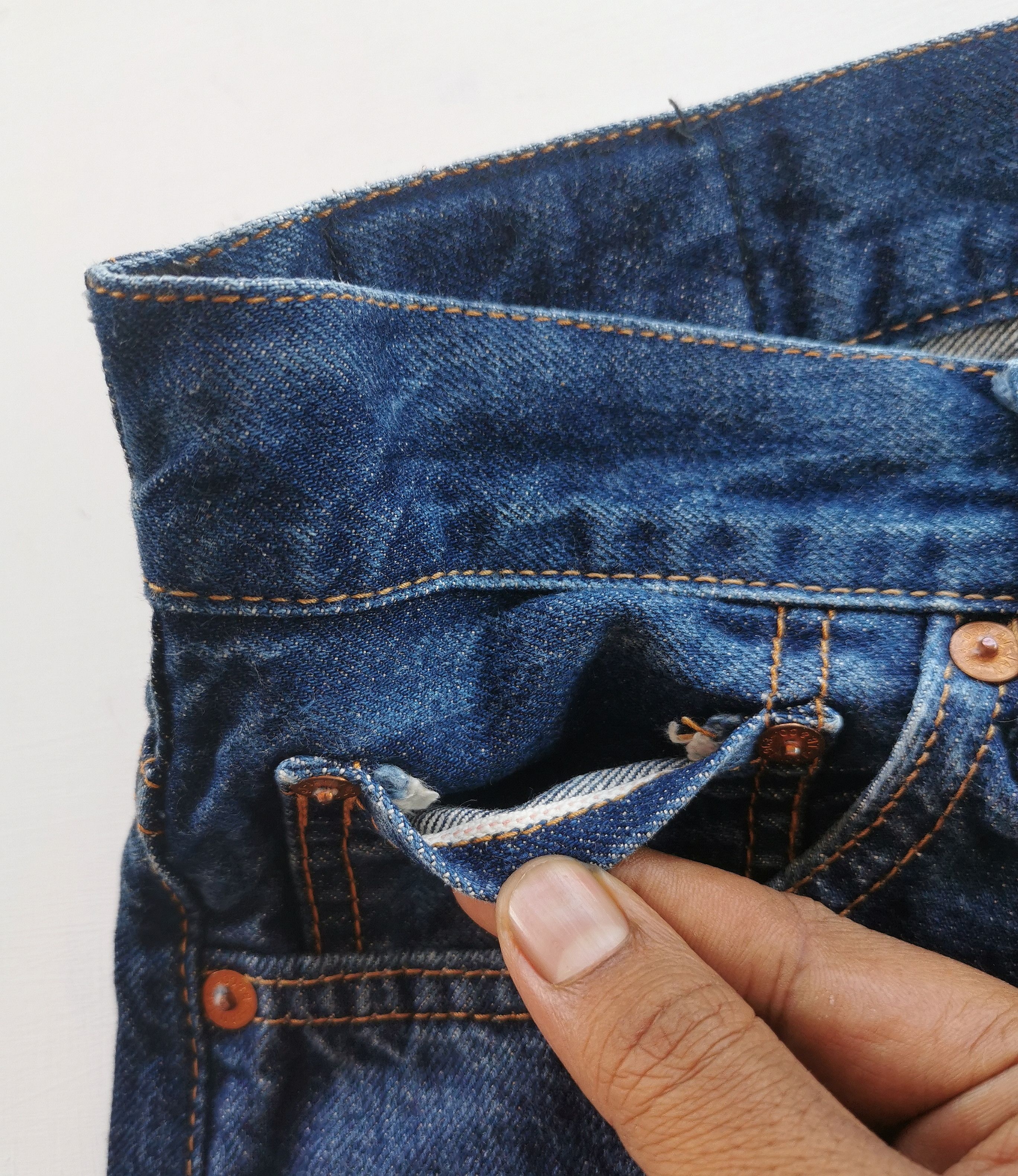 Johnbull Vintage Johnbull Selvedge Denim Jeans Size US 30 / EU 46 - 8 Thumbnail
