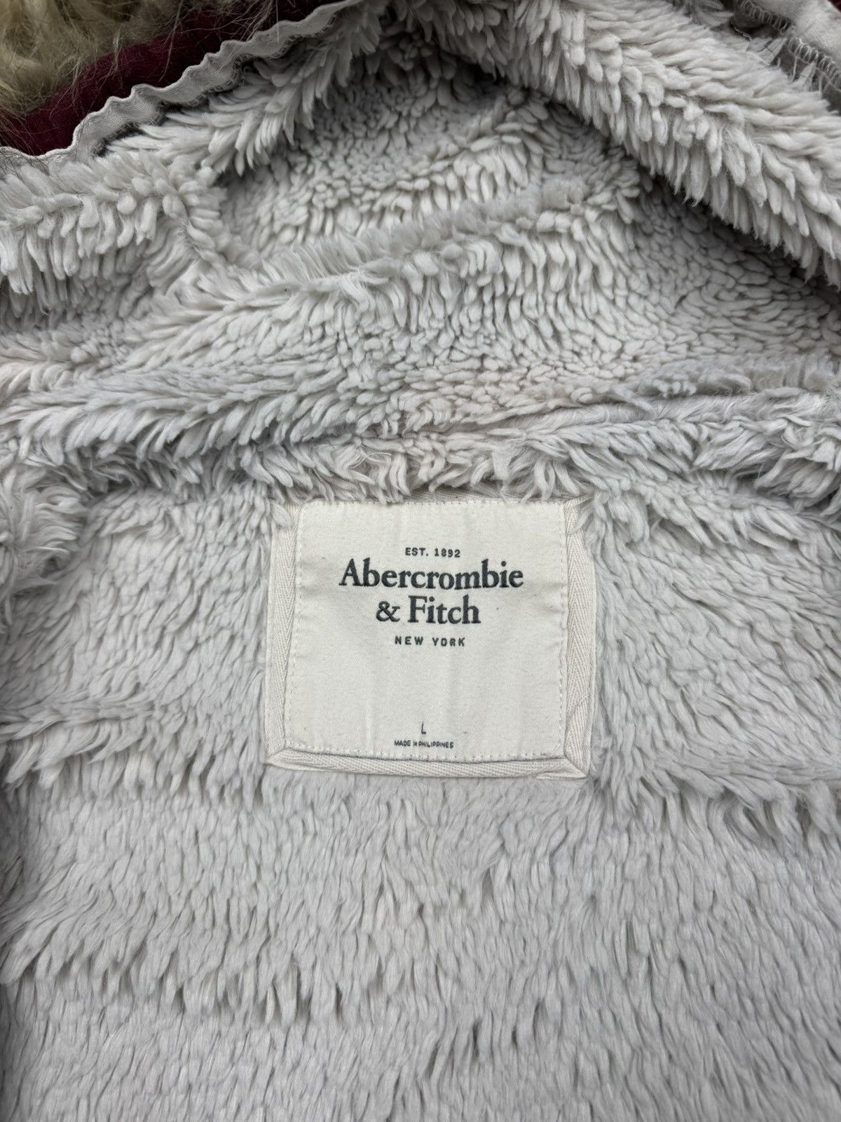 Abercrombie & Fitch Vintage Abercrombie Fitch Faux Fur Y2k Woman's Hoodie Size L / US 10 / IT 46 - 5 Thumbnail