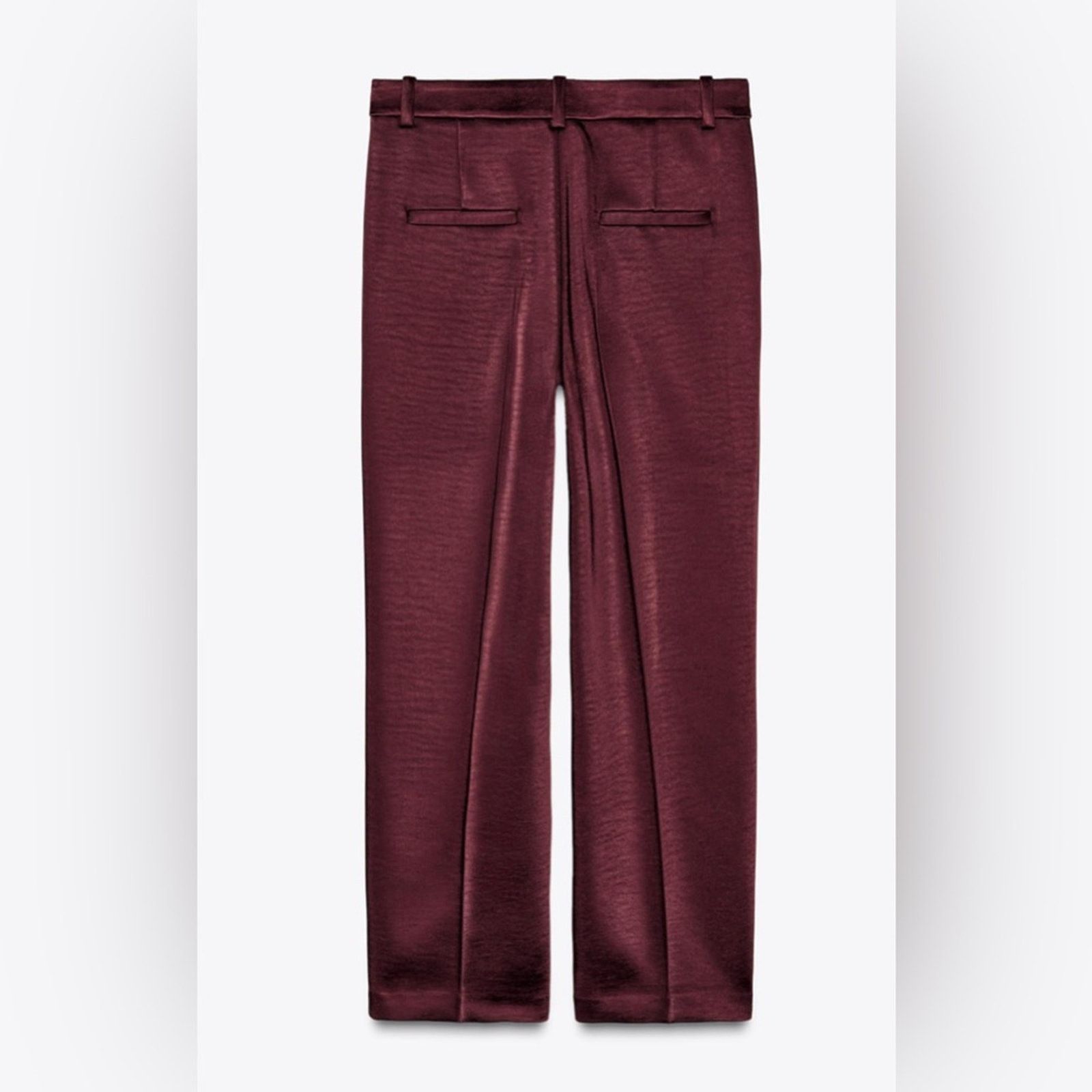 Zara NWT- ZARA- HEAVYWEIGHT SATIN PANTS ZW COLLECTION-M Size 30" / US 8 / IT 44 - 2 Thumbnail