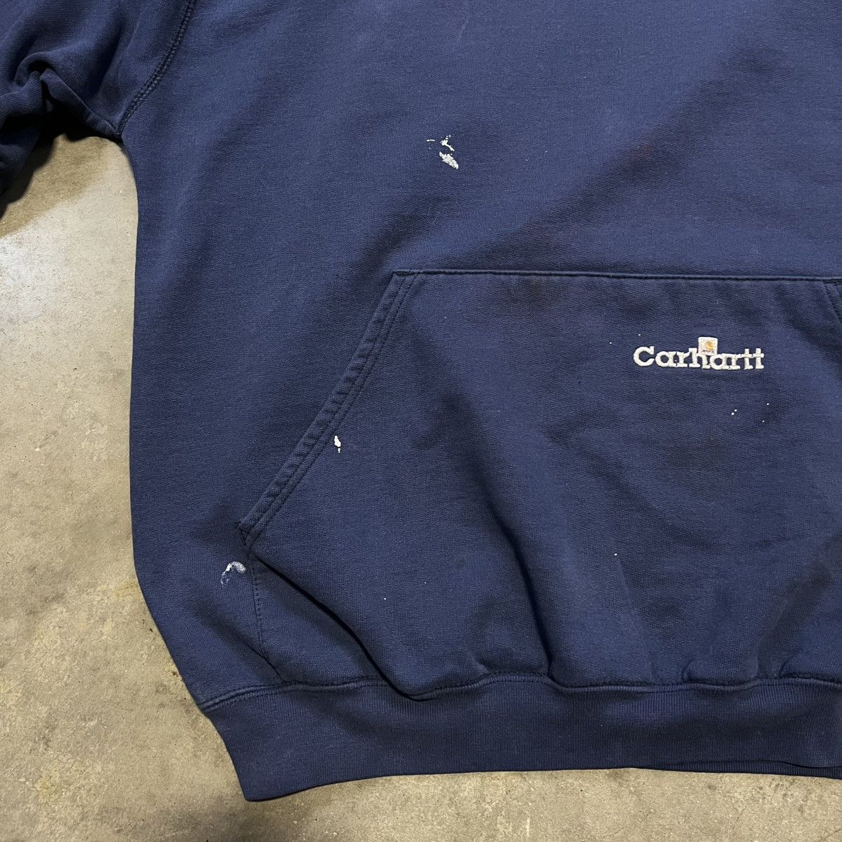 Carhartt × Vintage Vintage 90s Carhartt Hoodie Sweatshirt Workwear Faded Boxy Size US XL / EU 56 / 4 - 5 Thumbnail