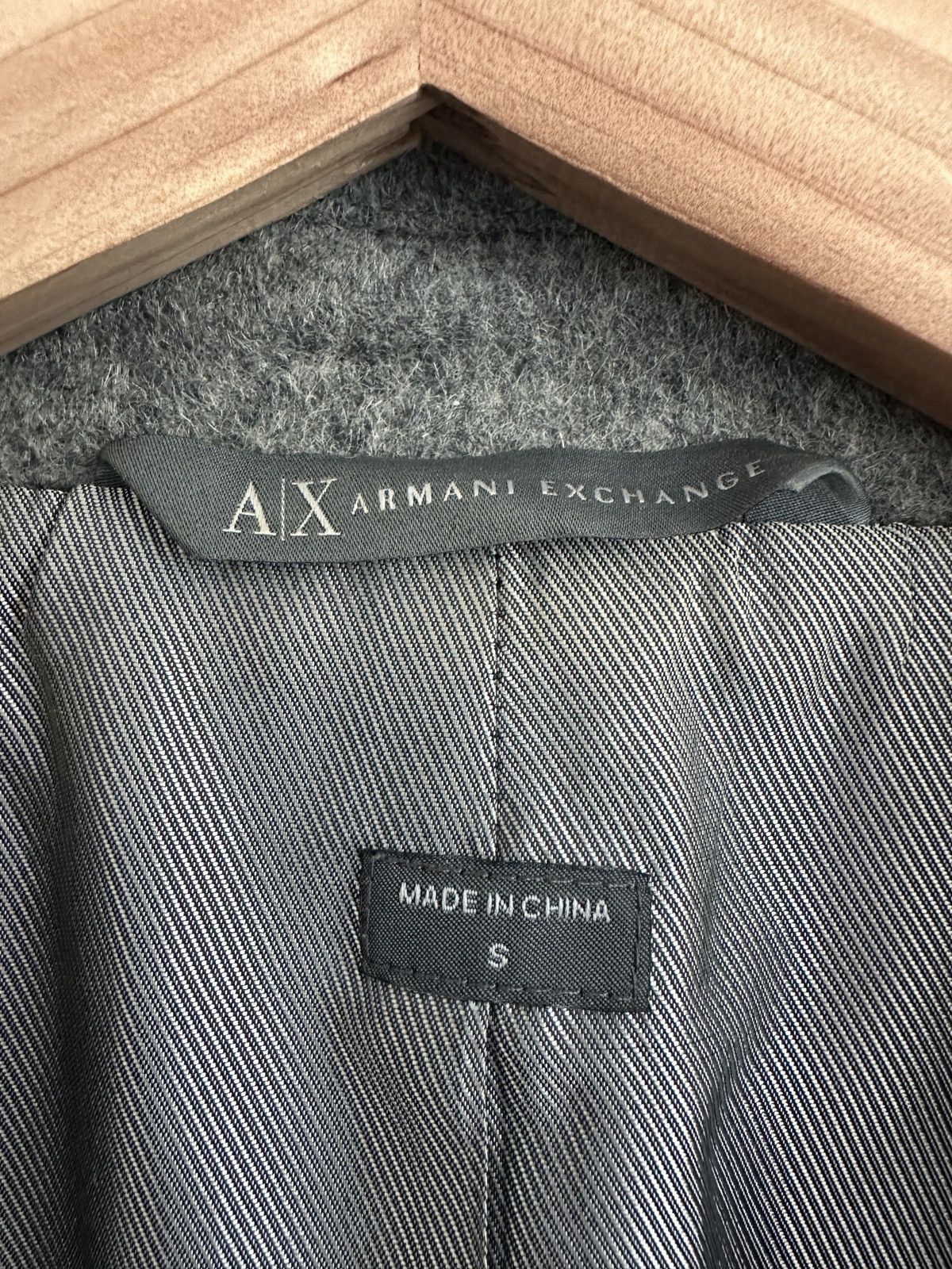 Armani Exchange A|X Armani Exchange Men's Grey Wool Blazer | S Size 38R - 3 Thumbnail