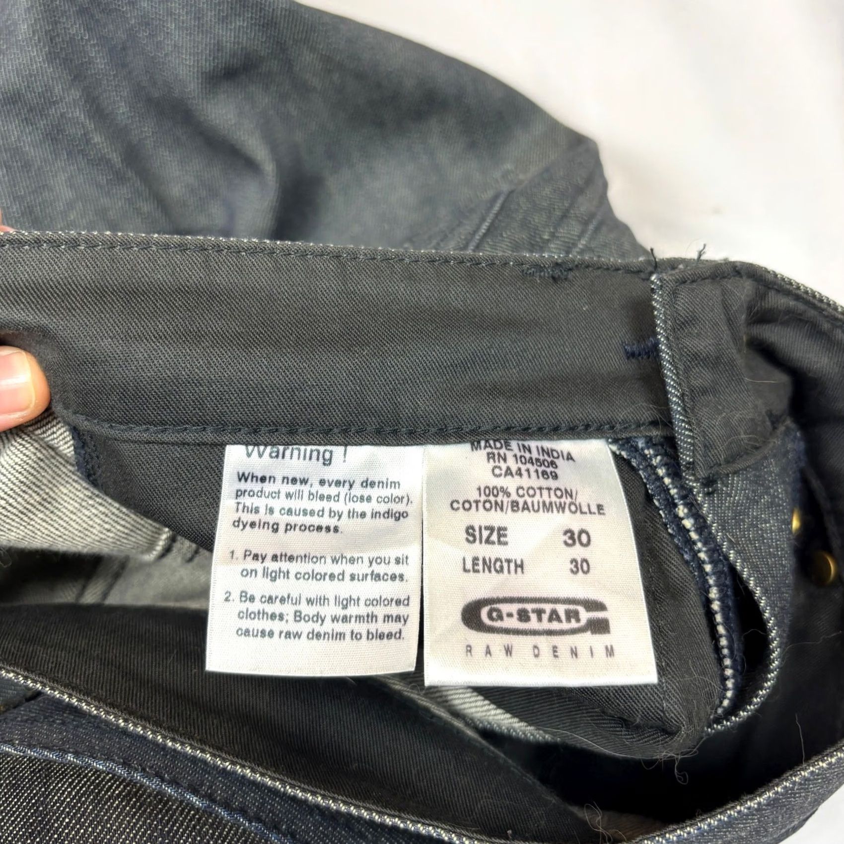 G-Star G Star Raw Straight Jeans Men's 30x30 Double Knee Gray Size US 30 / EU 46 - 5 Thumbnail