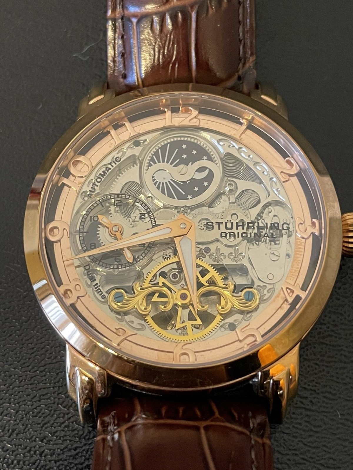 Sturhling Stuhrling Original Dual Time Automatic Watch Size ONE SIZE - 1 Thumbnail