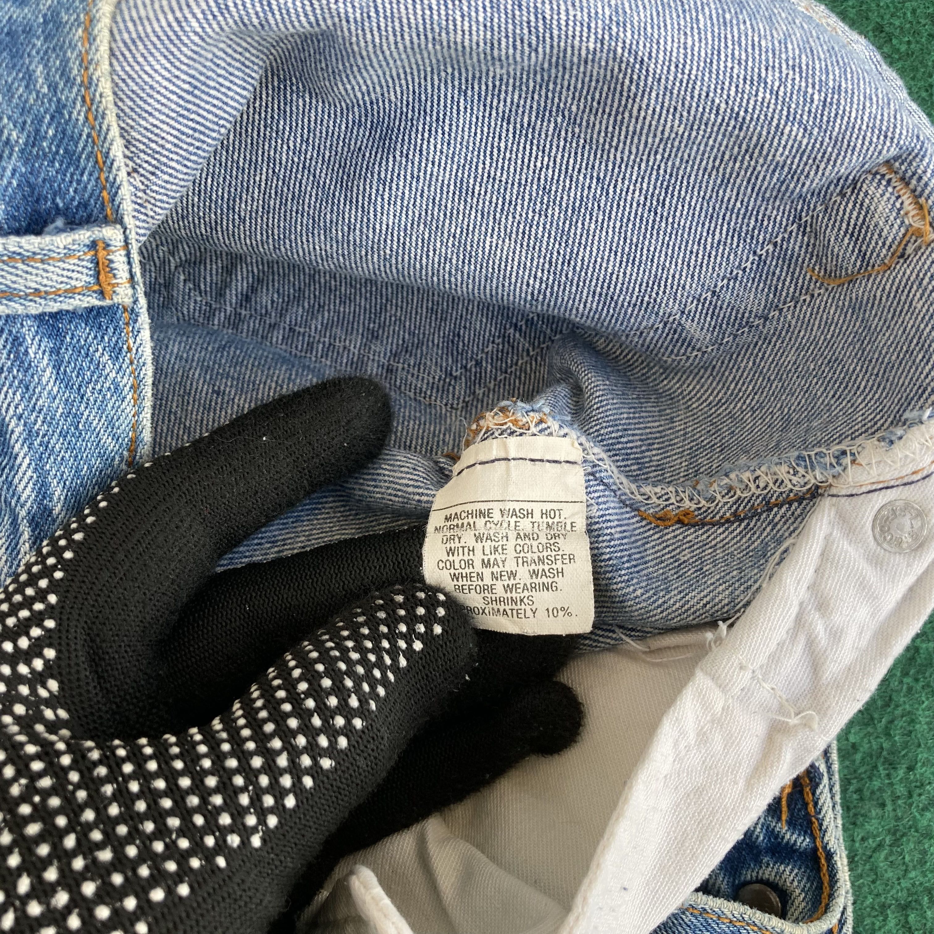 Levi's × Vintage Vtg Levis 501 Short Distressed Faded Ripped Grunge Jeans Size US 31 - 4 Thumbnail