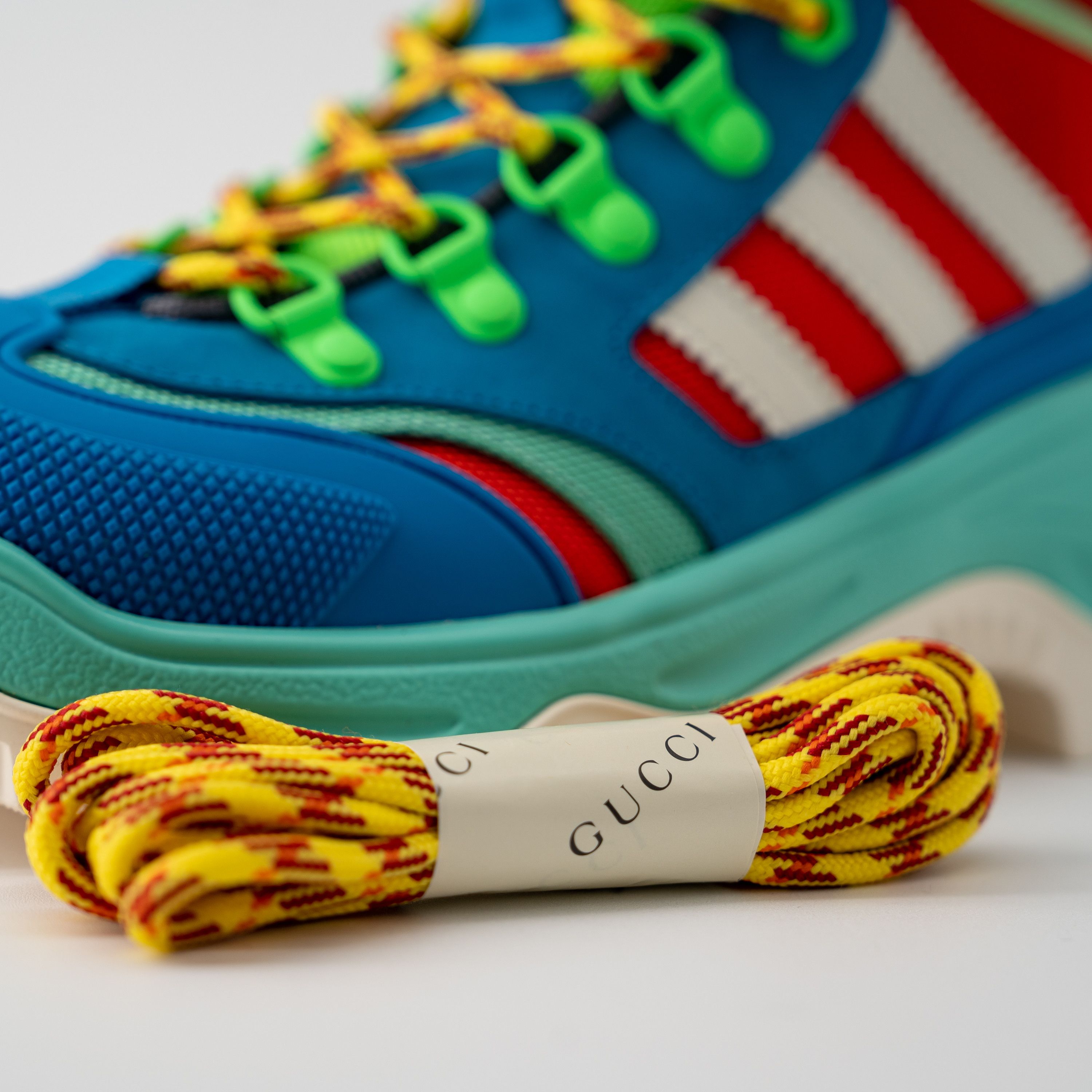 Gucci 40G Gucci Adidas Trekking Boots Lace Up Hiking Blue Red Size US 10 / IT 40 - 5 Thumbnail