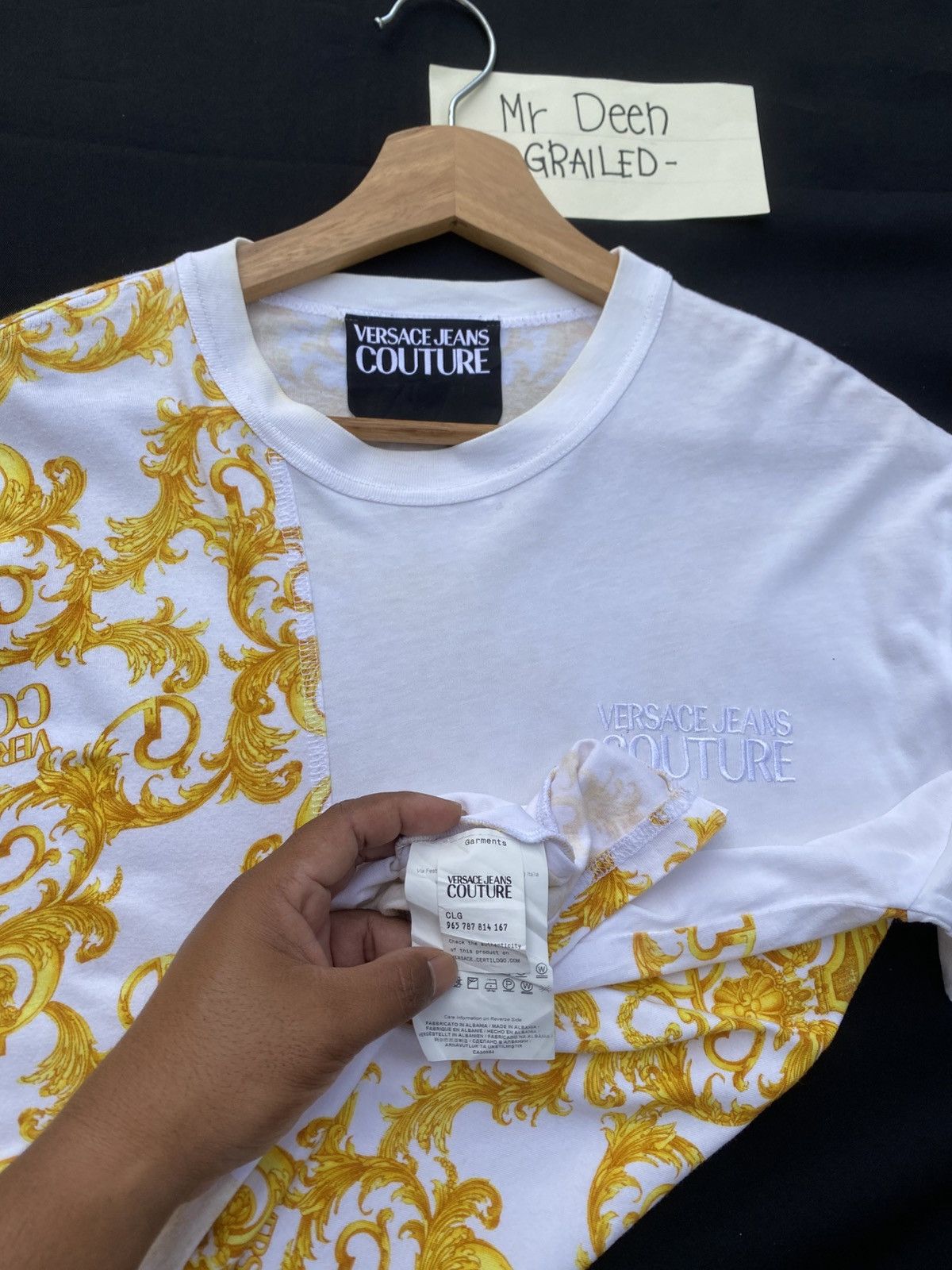 Versace Rare VERSACE Jeans Couture White Tshirt Size US M / EU 48-50 / 2 - 13 Thumbnail