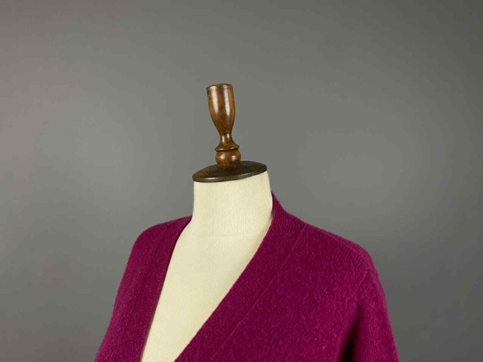 Aspesi Aspesi Pink 70% Wool 30% Cashmere Cardigan Sweater Size M Size M / US 6-8 / IT 42-44 - 2 Thumbnail