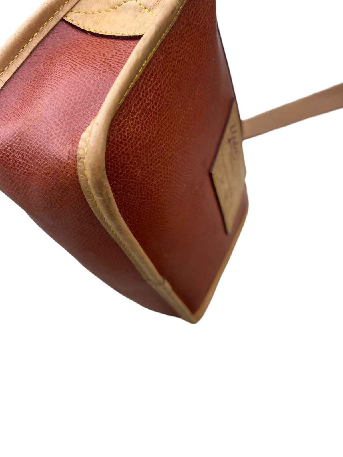 Leather Vintage 90s Upla Paris Scratches Patina Leather Sling Bag Size ONE SIZE - 18 Thumbnail