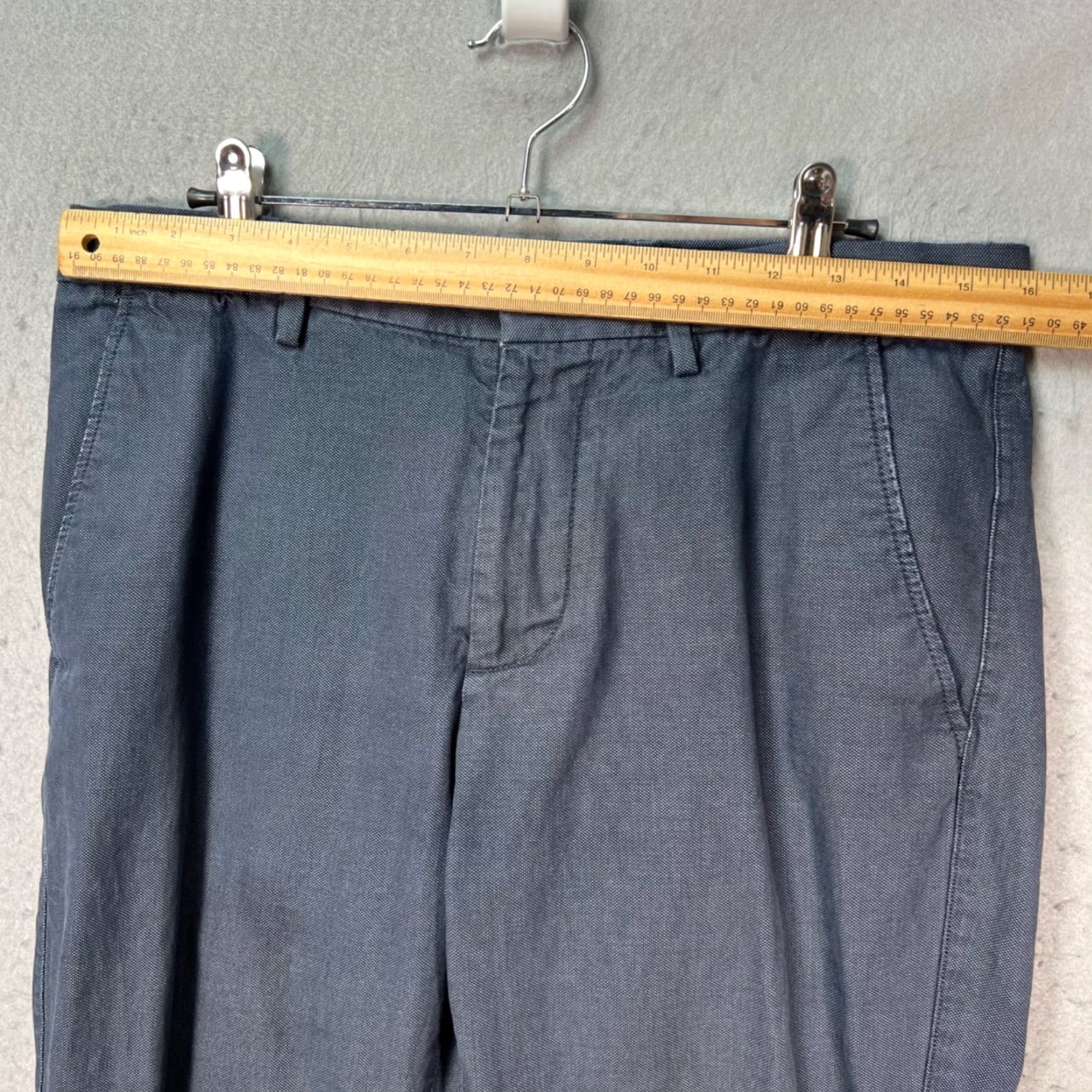 Banana Republic Banana Republic Kentfield Mens Pants Slim Chino Flat Front 31 31x28 Blue Cotton Casual Vintage No Womens Mens? Size US 31 - 5 Thumbnail