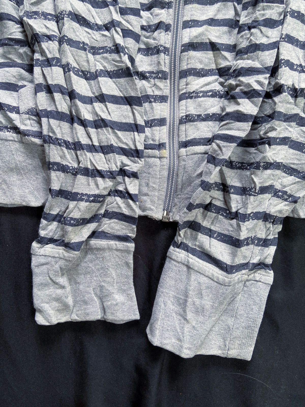 Japanese Brand JEG IN JENNYFER STRIPED ZIP HOODIE Size US S / EU 44-46 / 1 - 7 Thumbnail