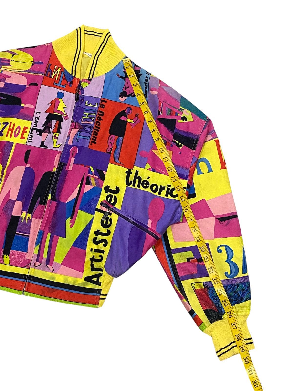 Versace 1992 Gianni Versace “Malevich” Inspired Unisex Bomber Jacket Size XL / US 12-14 / IT 48-50 - 14 Thumbnail