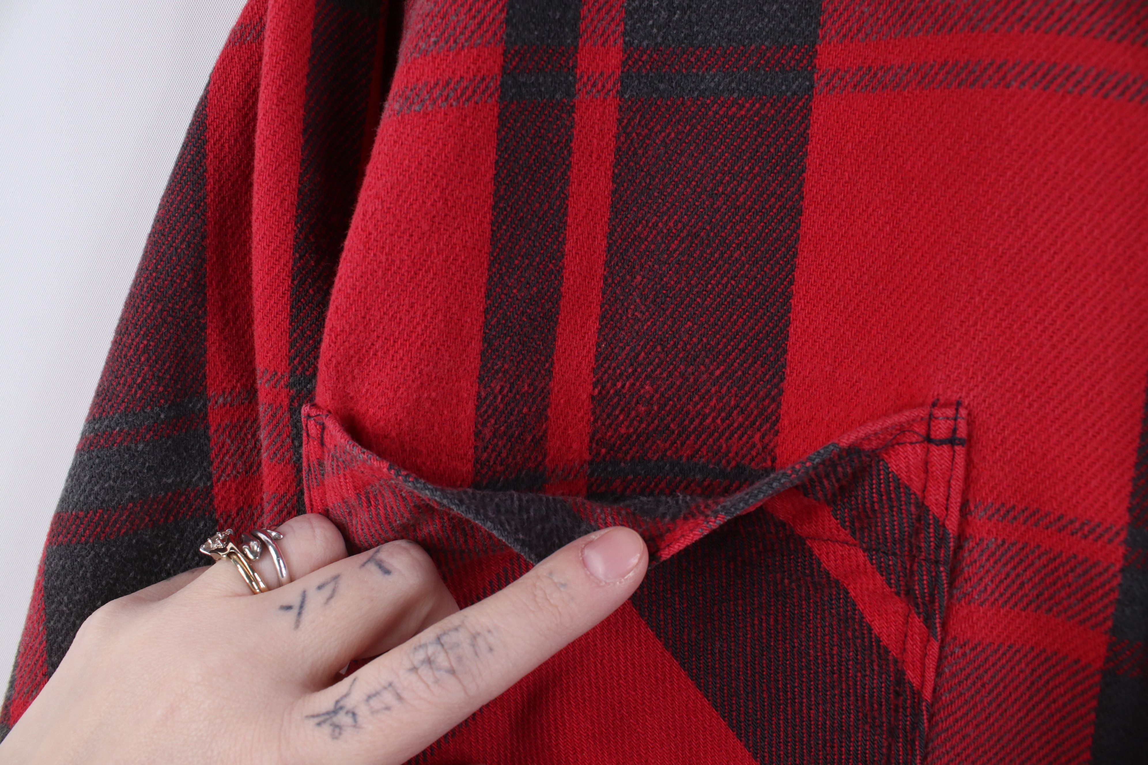 Vintage Vintage 70s Streetwear Heavyweight Button Shirt Plaid USA Size US M / EU 48-50 / 2 - 5 Thumbnail