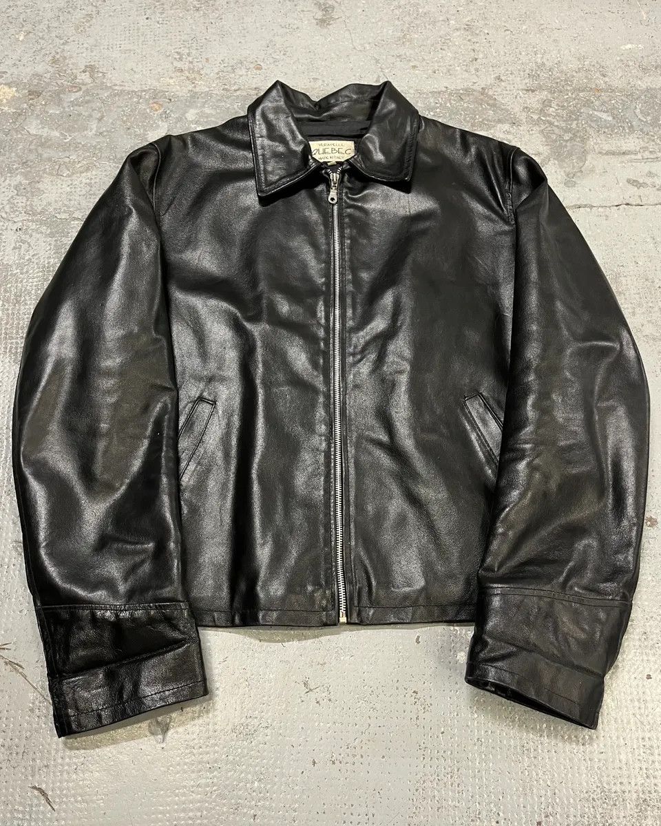 Vintage Vintage Black Classy Italian Leather Jacket Size US M / EU 48-50 / 2 - 1 Thumbnail