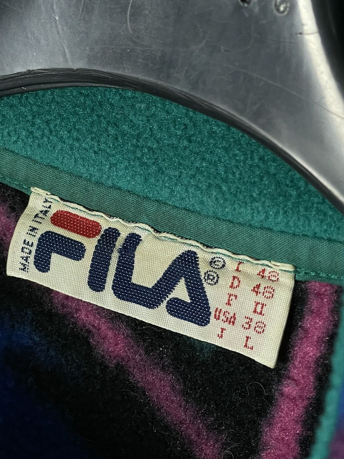 Fila × Vintage 🔥 RARE VTG 90s FILA ITALIA SKI TEAM OFFICIAL AZTEC FLEECE Size US L / EU 52-54 / 3 - 8 Thumbnail