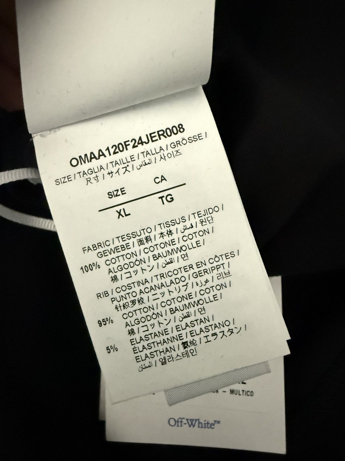Off-White OFF-WHITE Black Script Mary Skate T-shirt Size US XL / EU 56 / 4 - 6 Thumbnail