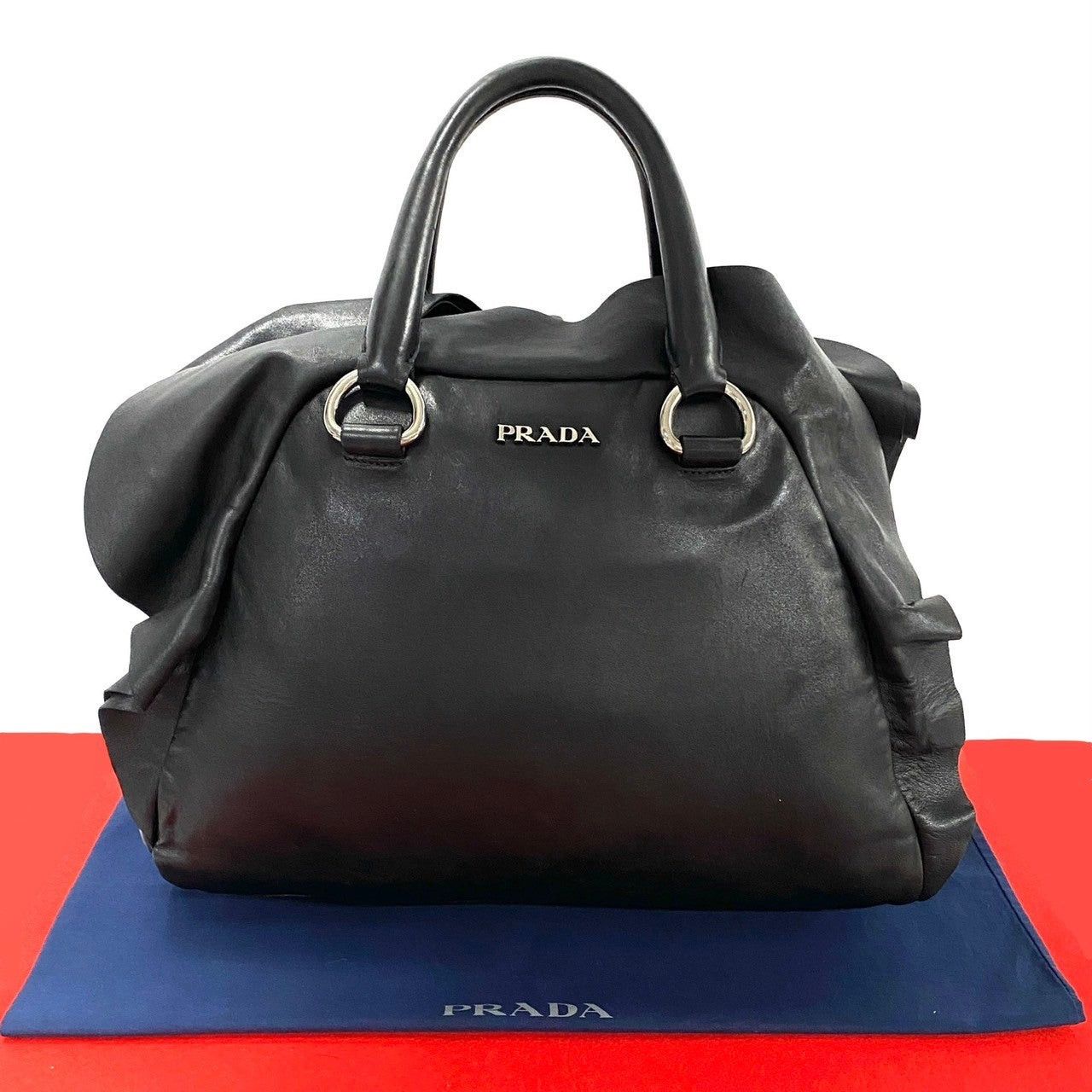 Prada Prada Handbag Black Leather Size ONE SIZE - 1 Thumbnail