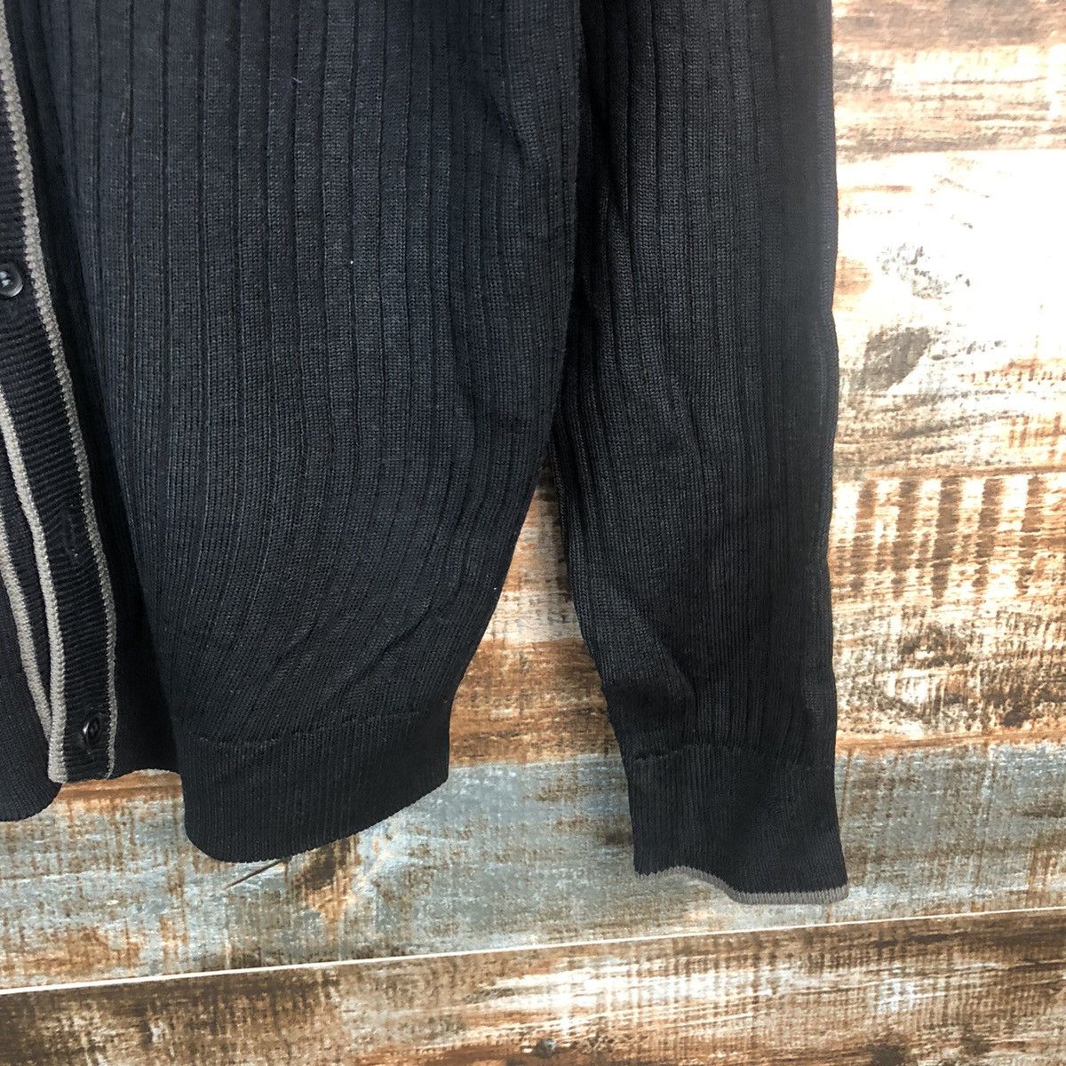 Japanese Brand UJ Black vintage plain Cardigan Knitwear #A2267 Size US M / EU 48-50 / 2 - 8 Thumbnail