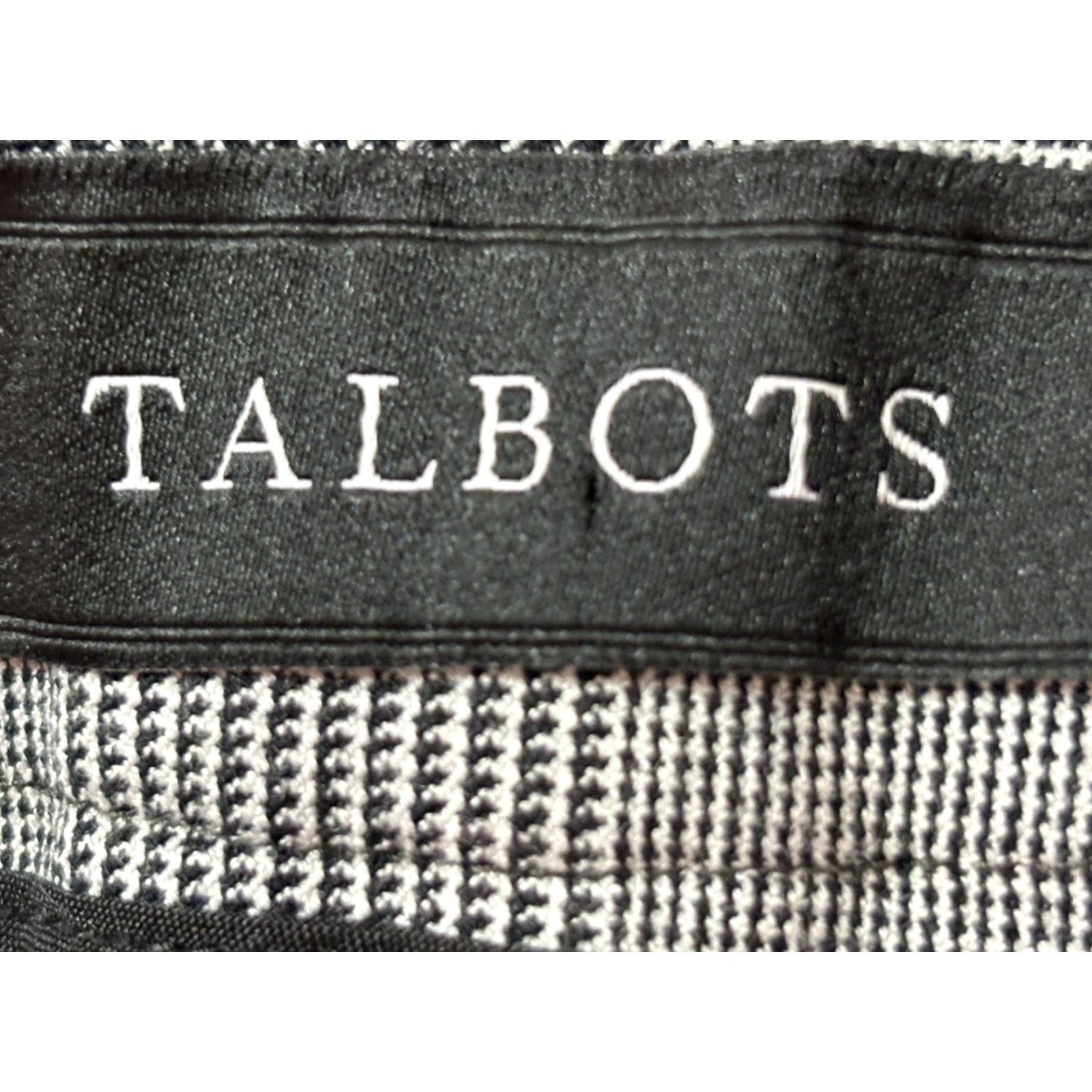 Talbots Talbots High Waist Straight Pants Women 24W Black White Elastic Waist Dress Pants Size 42" / US 20 - 7 Thumbnail