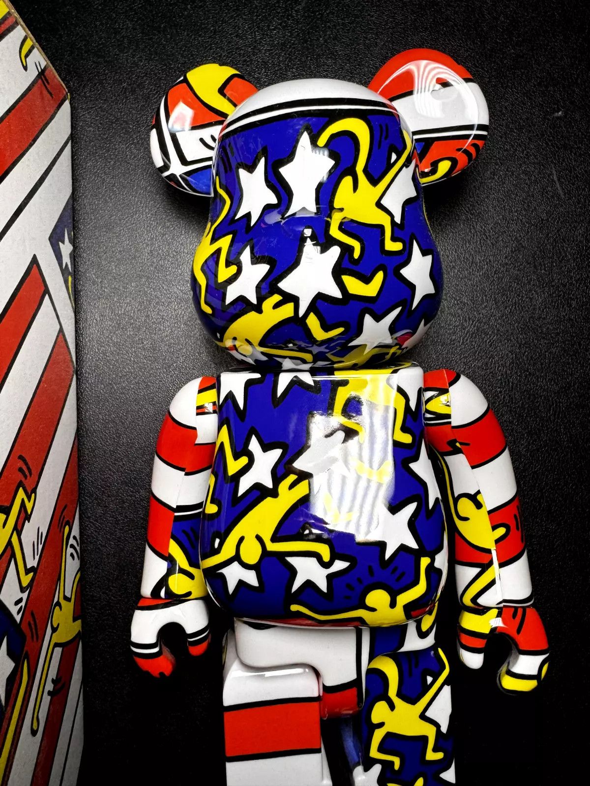 Medicom Toy Keith Haring American Flag Bearbrick DesignerCon 400% Set Size ONE SIZE - 4 Thumbnail