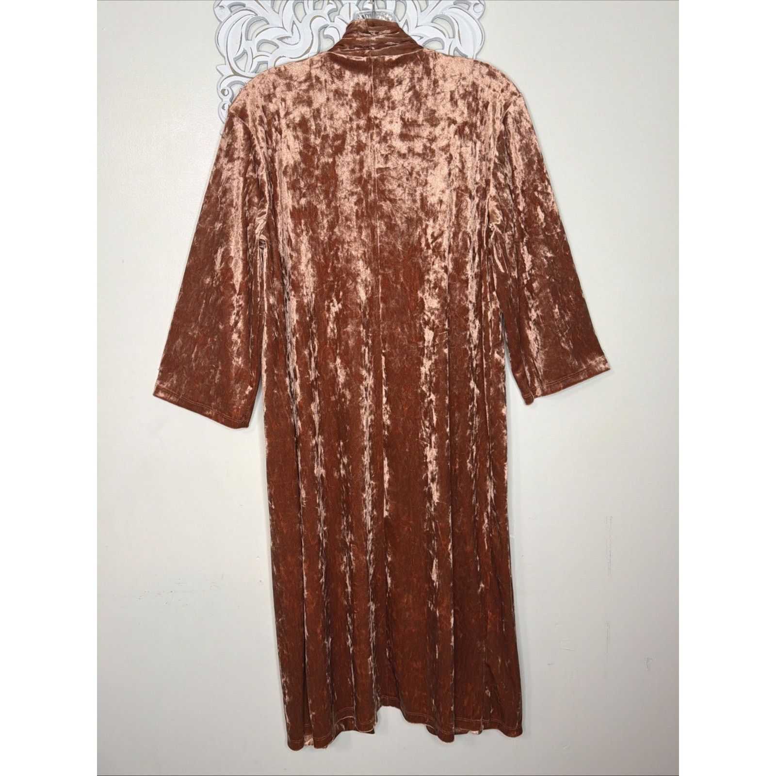 Forever 21 FOREVER 21 size S Crushed Velvet Long CARDI Coatigan Duster Size S / US 4 / IT 40 - 7 Thumbnail