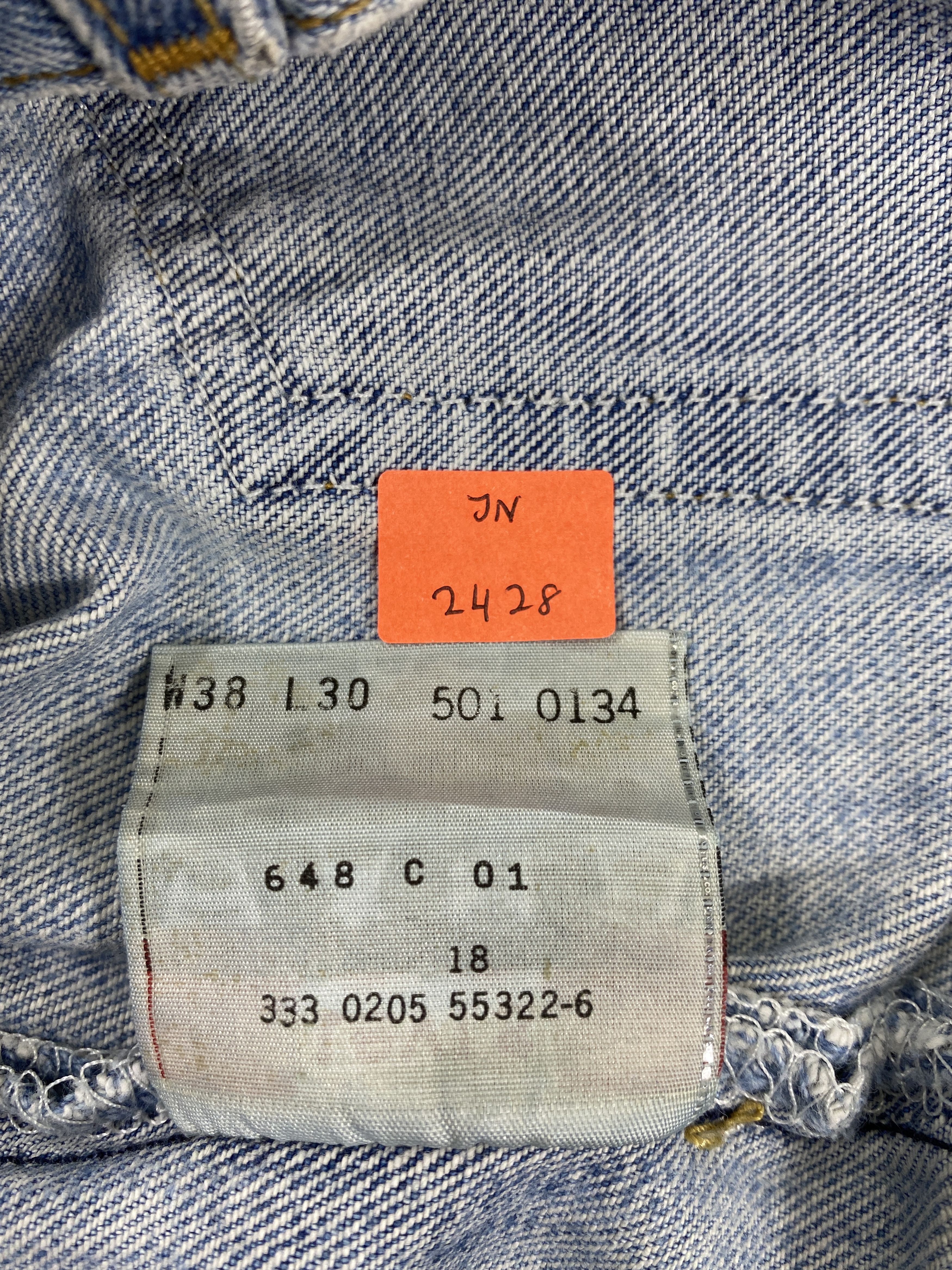 Levi's 90's Light Blue Vintage Levi's 501 Jeans 37x29 Denim -JN2428 Size US 37 - 11 Thumbnail
