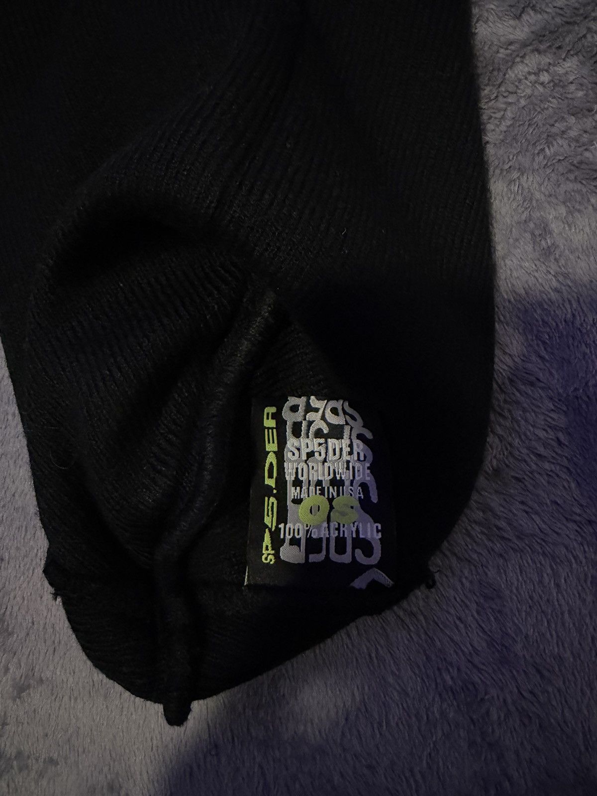 Sp5der Spider black rhinestone beanie Size ONE SIZE - 2 Thumbnail