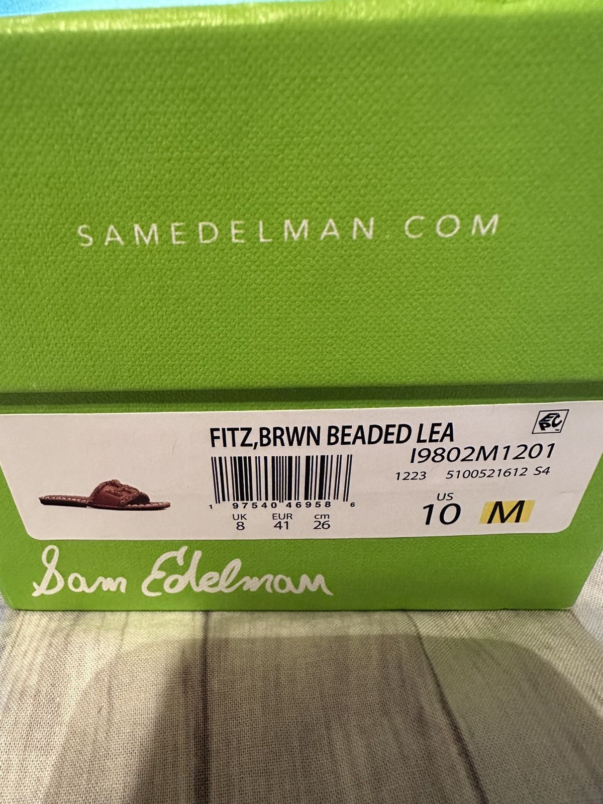 Sam Edelman Sam Edelman Fitz brwn beaded Lea 19802M1201 Size US 10 / IT 40 - 14 Thumbnail