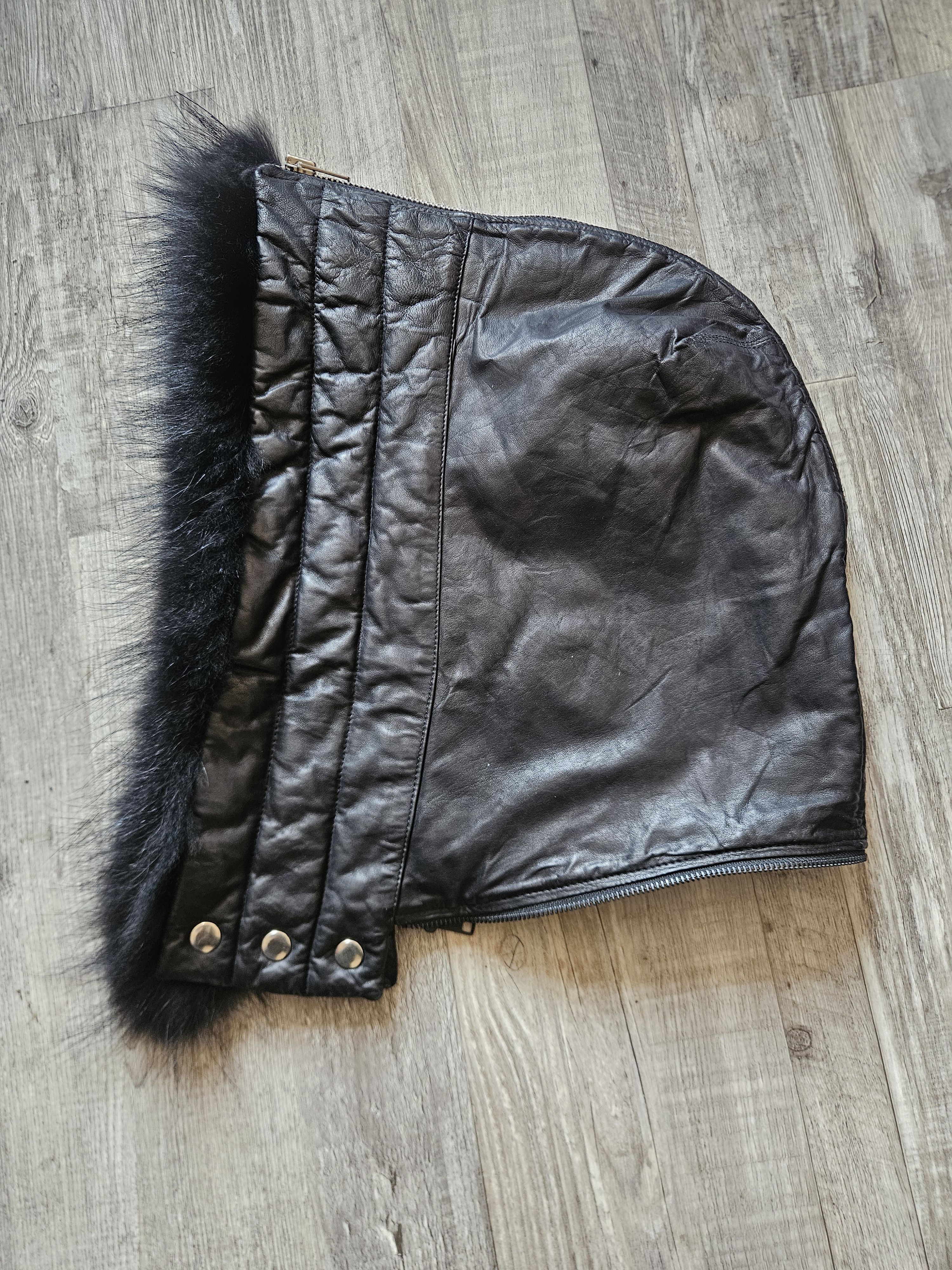 SKINGRAFT Black Leather Bomber Jacket / Skin Graft / Jonny Cotta Size US L / EU 52-54 / 3 - 11 Thumbnail
