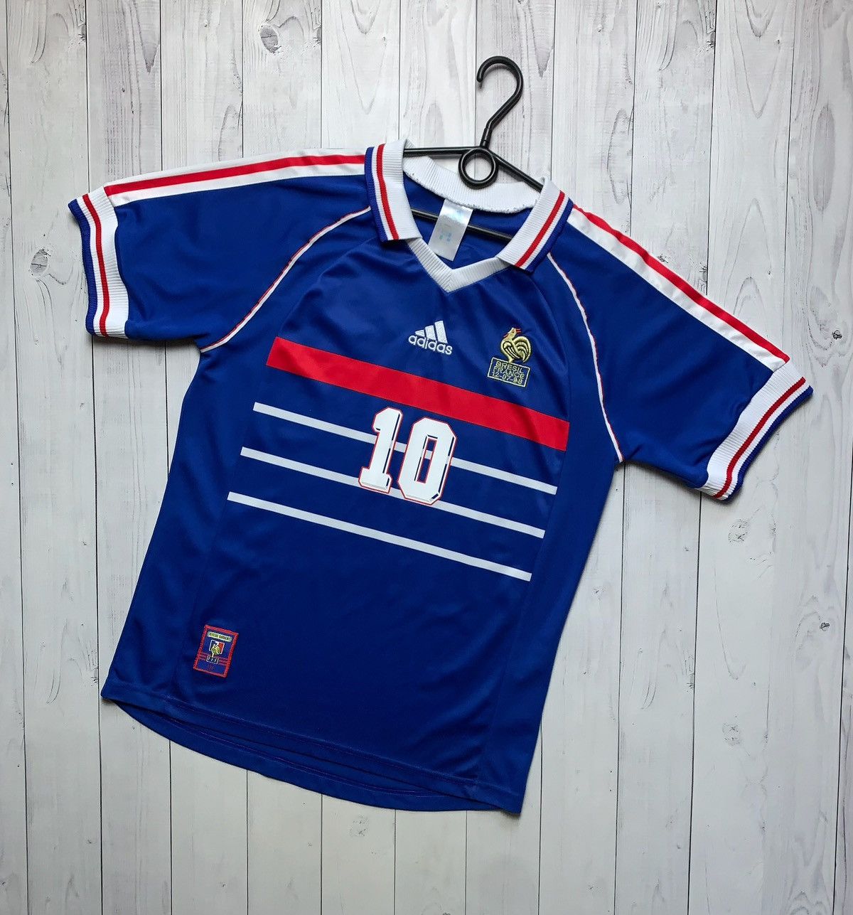 Vintage Vintage Zidane 10 France soccer tee logo rare M Size US M / EU 48-50 / 2 - 2 Thumbnail