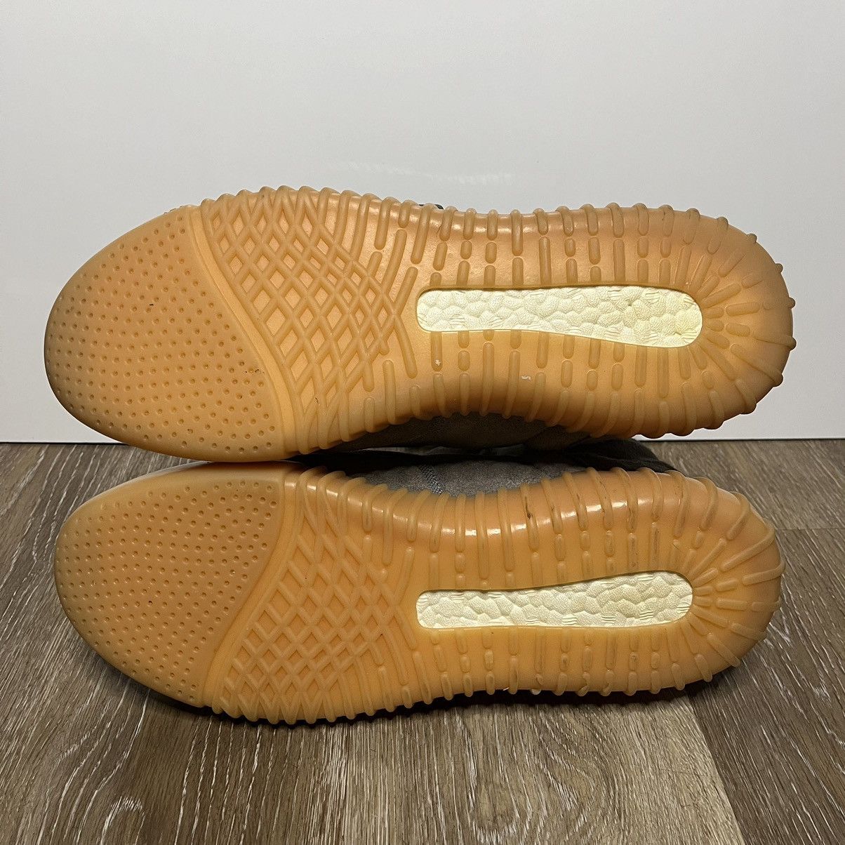 yeezy black with gum sole