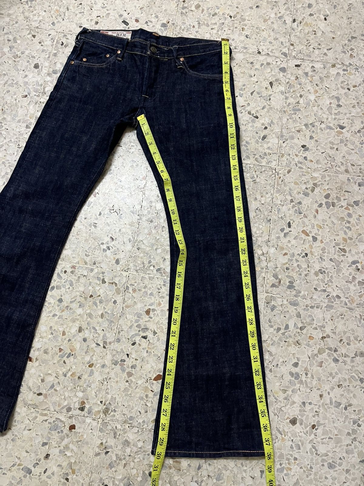 Japanese Brand Vintage Yamane selevedge bell bottom Jeans Size 31" - 9 Thumbnail