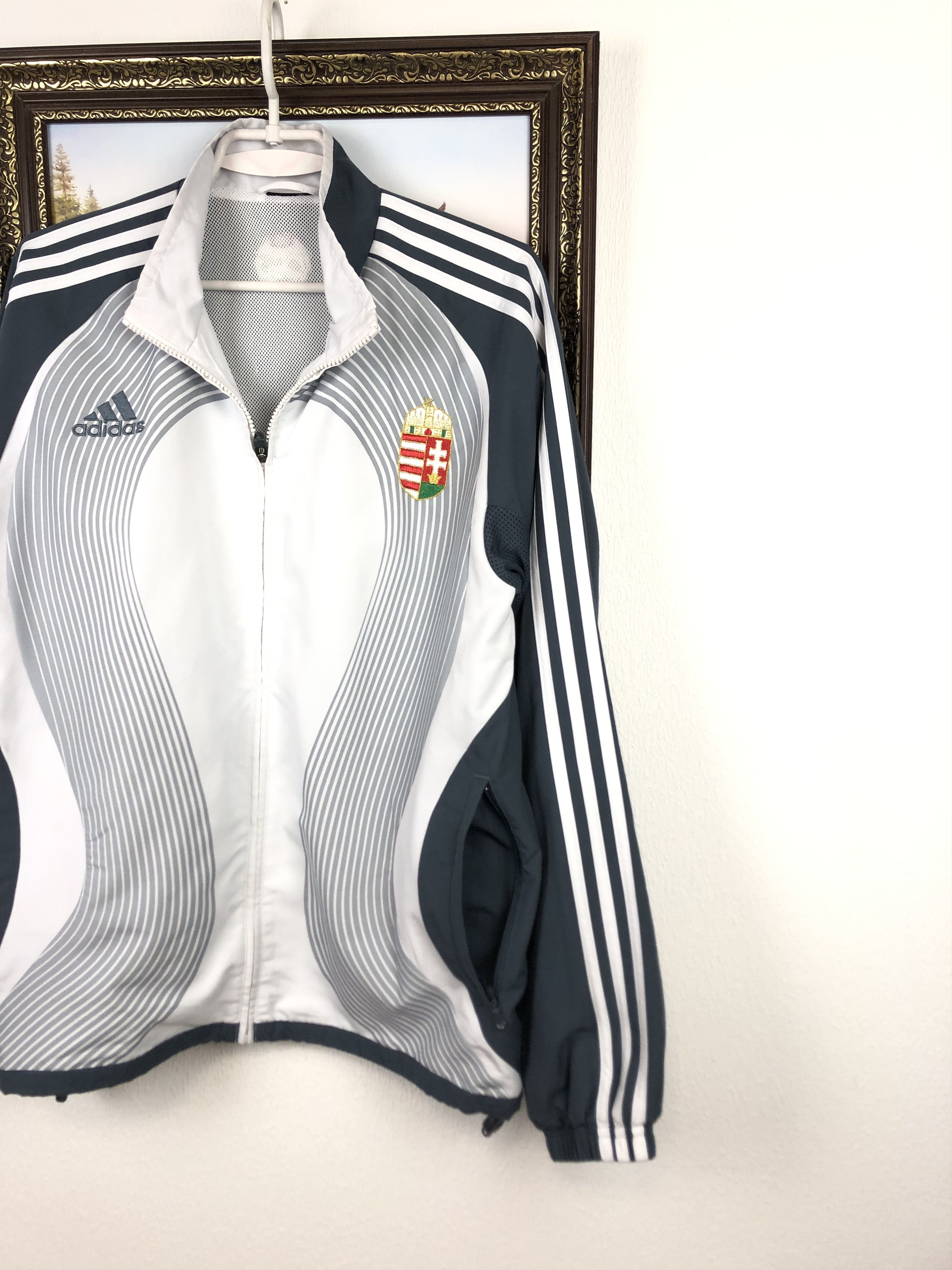 Adidas Vintage Adidas Hungary Football Suit Set Jacket Pants Track Size US S / EU 44-46 / 1 - 3 Thumbnail