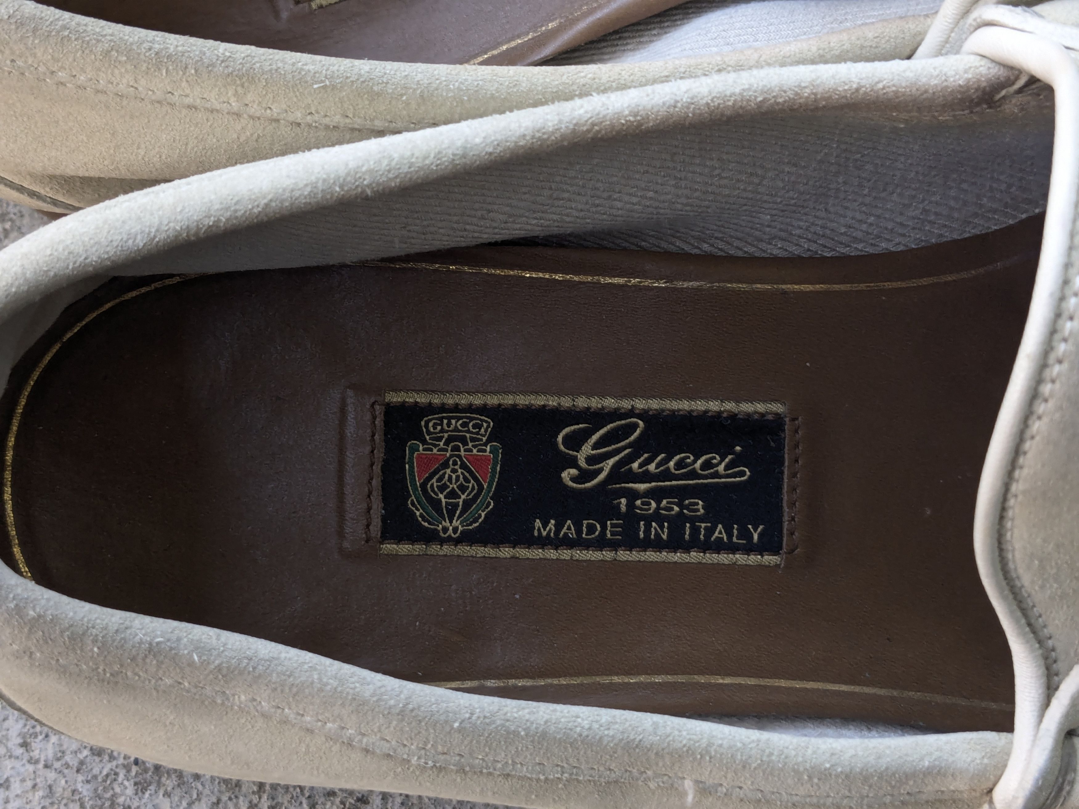 Gucci Gucci Horsebit Loafers Beige Suede 9 Italy Slip On Size US 9 / EU 42 - 5 Thumbnail