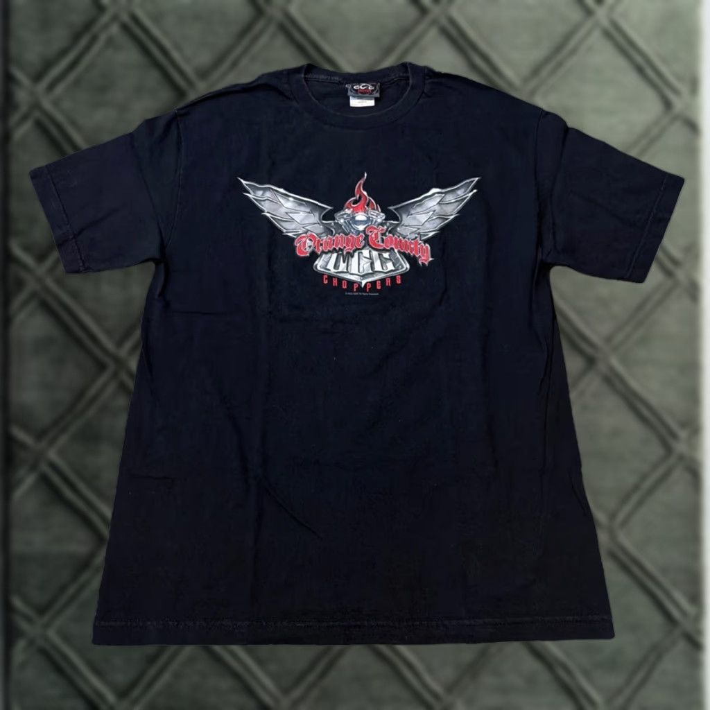Vintage VINTAGE Orange County Choppers Biker Motorcycles Black T-Shirt Large Mens Size US L / EU 52-54 / 3 - 1 Thumbnail