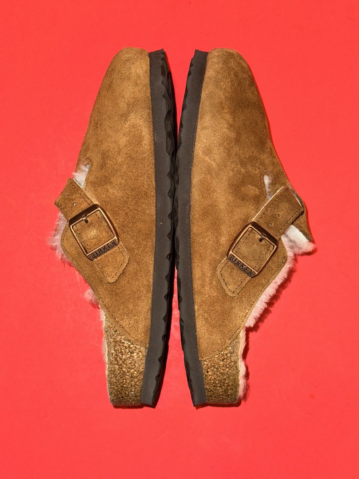 Birkenstock Birkenstock Boston Shearling Suede Leather Sandals Size 36 Size US 5.5 / IT 35.5 - 5 Thumbnail