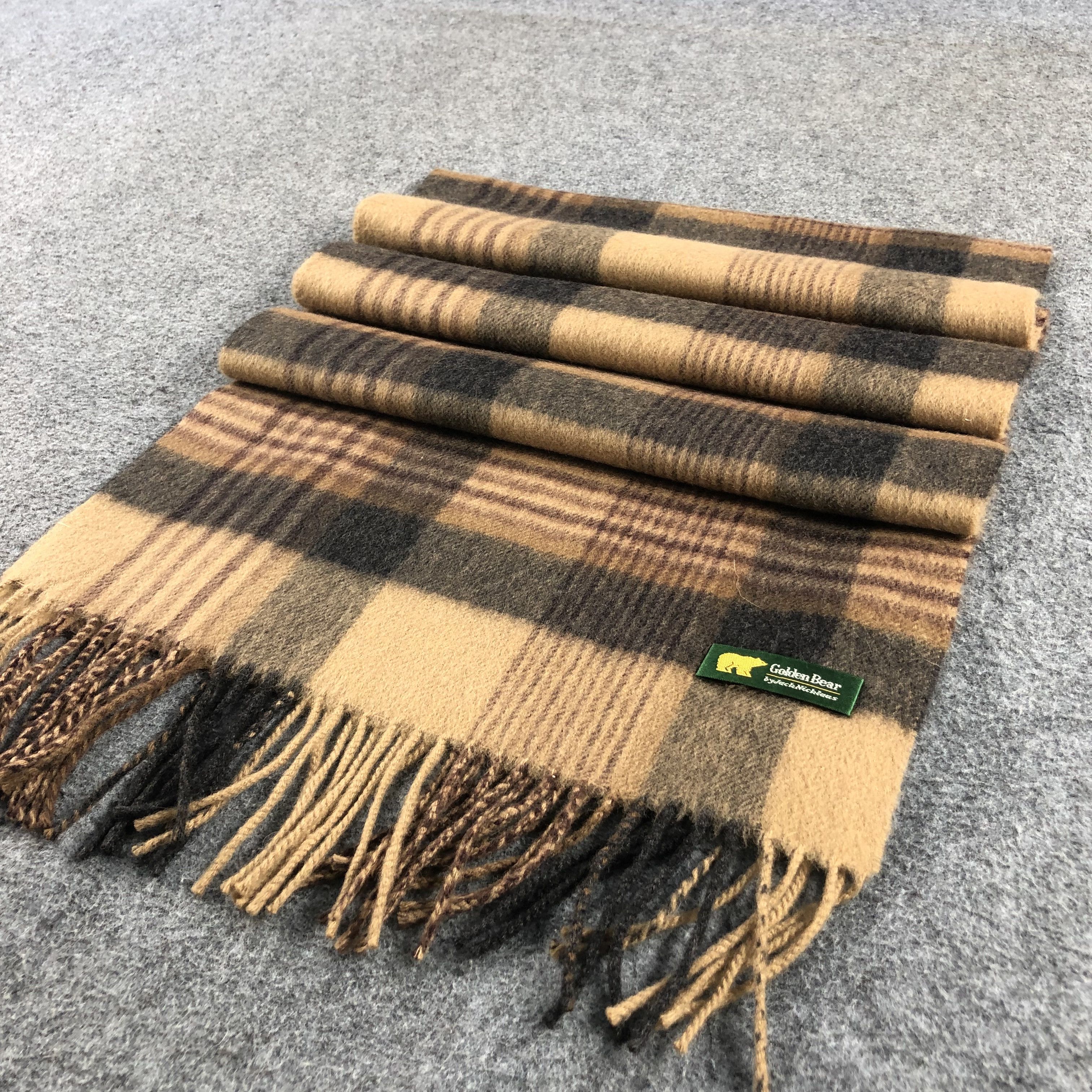 Golden Bear Golden Bear Tartan Cashmere Scarf Muffler V851 Size ONE SIZE - 3 Thumbnail