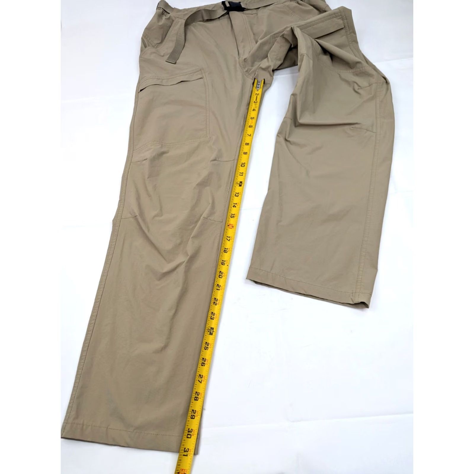 Vintage Free Soldier Cargo Pants Men 38 Beige Quick Dry Stretch Cargo Pocket Belted 38x31 Regular Waist Inseam 31 Size US 38 / EU 54 - 3 Thumbnail