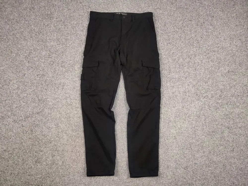 Japanese Brand Vintage 90's Japanese design black multi pocket Cargo Pants Size US 34 / EU 50 - 7 Thumbnail