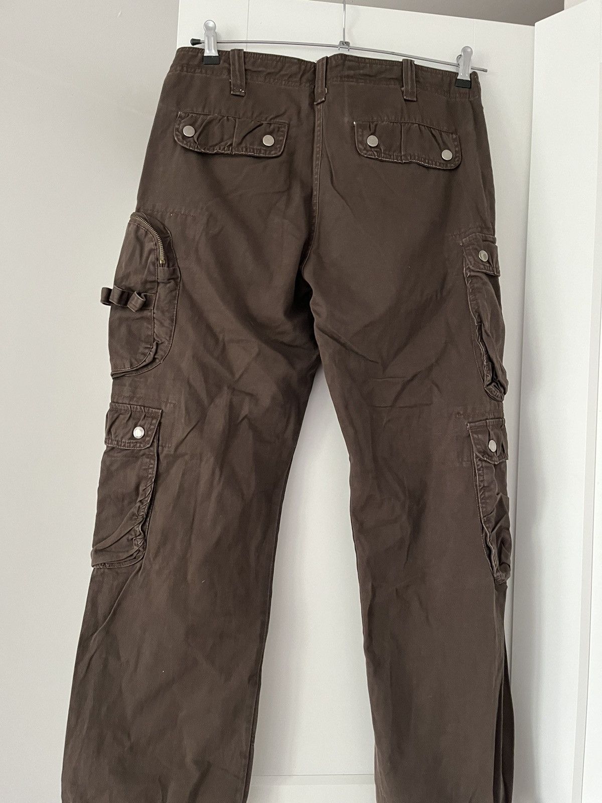 Japanese Brand Cargo multipocket pants military style Y2K avant garde Size US 31 - 4 Thumbnail