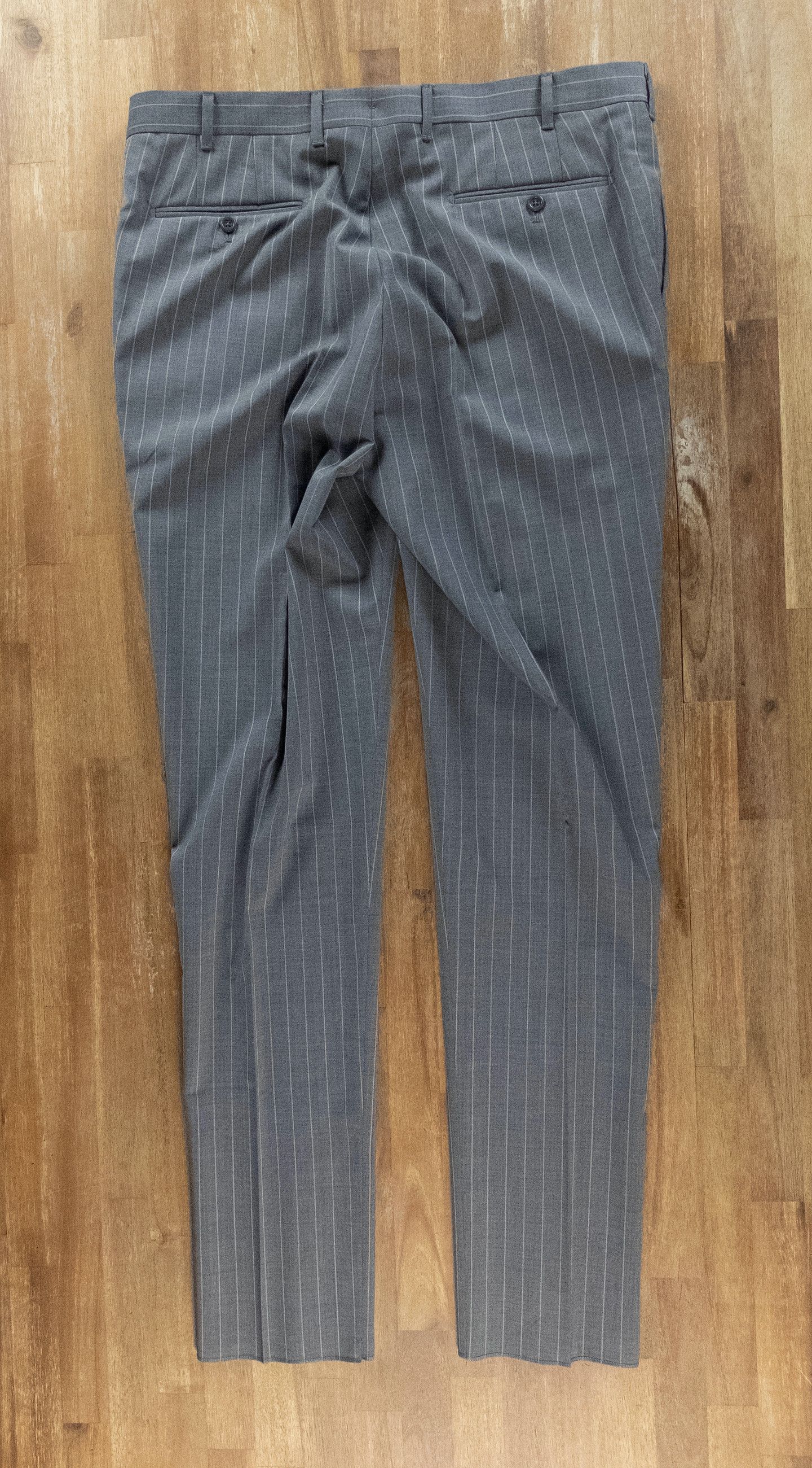 SARTORIO SARTORIO Napoli by Kiton gray striped wool suit 42R Size 42R - 8 Thumbnail
