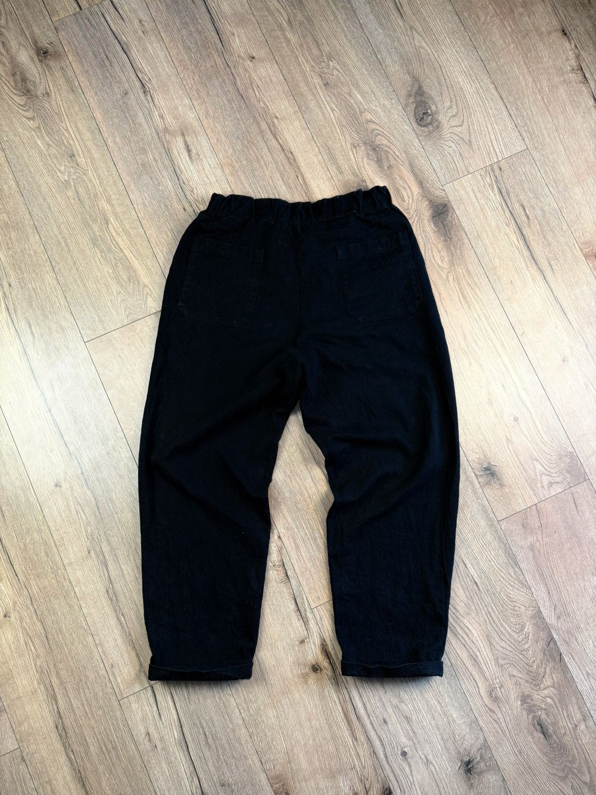 Other LABO.ART Black Cotton Elastic Waist Pants Size 1 Size 28" / US 6 / IT 42 - 9 Thumbnail