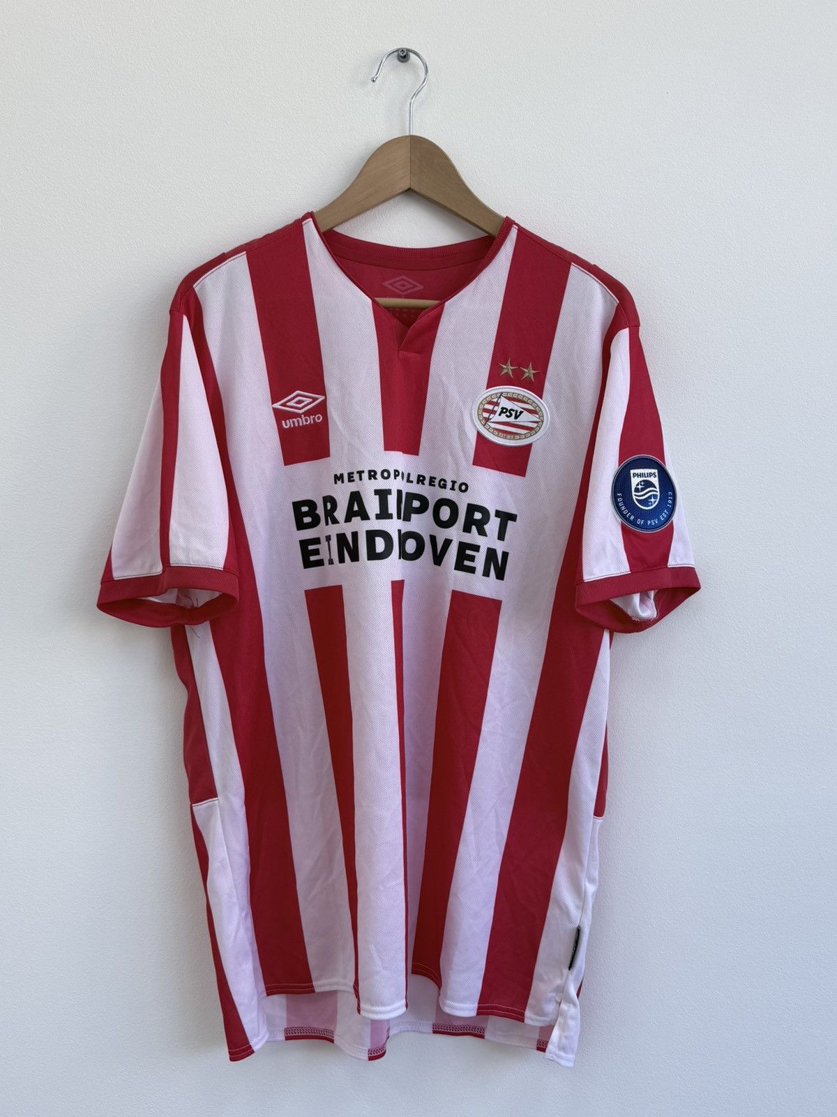 Umbro 2019 2020 PSV Eindhoven Home Jersey Blockcore Size US XL / EU 56 / 4 - 1 Thumbnail